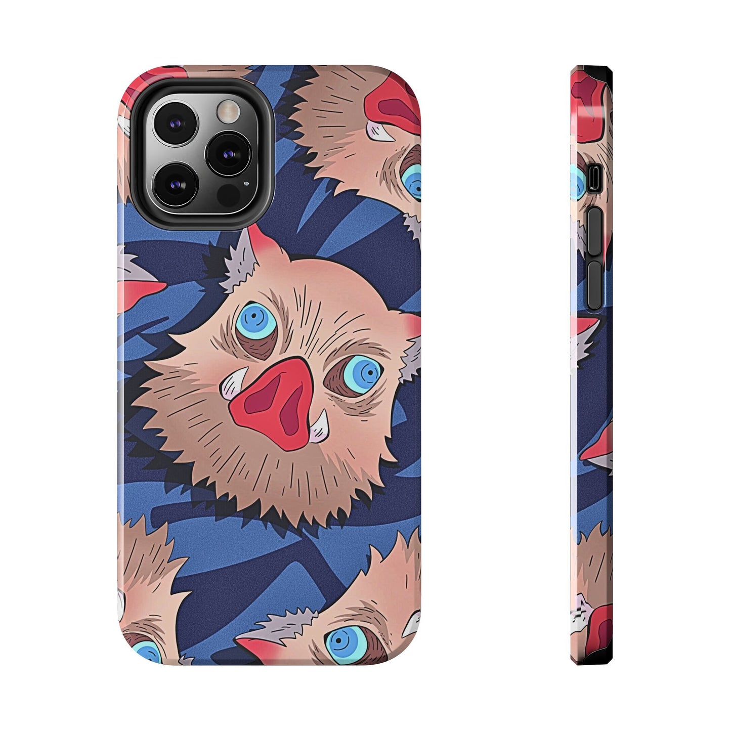 Inosuke Hashibira Head Pattern Tough Phone Case | Anime - Demon Slayer