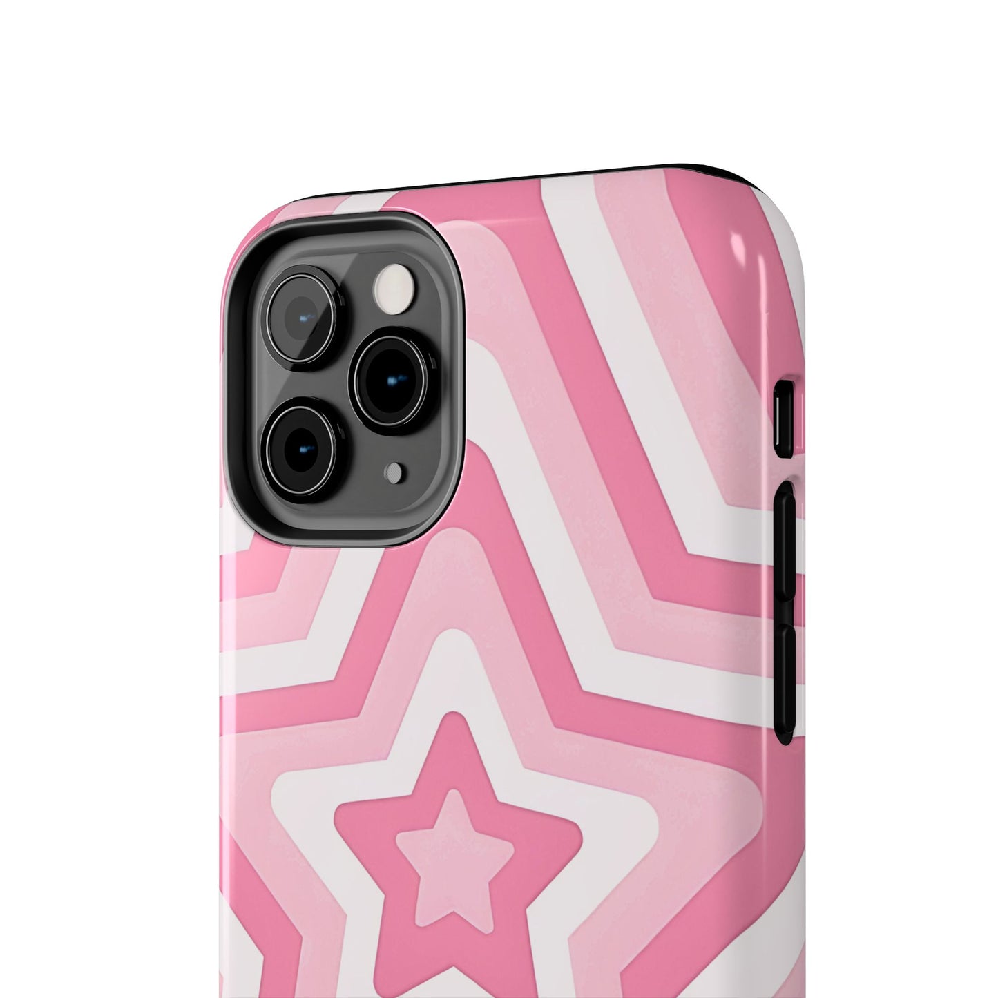 Pink Preppy Star Pattern Style Tough Phone Case | Aesthetic