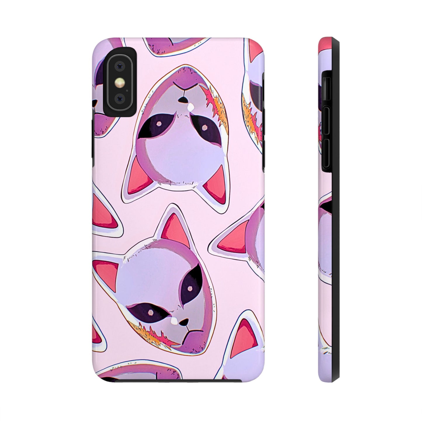 Sabito Fox Mask Pattern Tough Phone Case | Anime - Demon Slayer