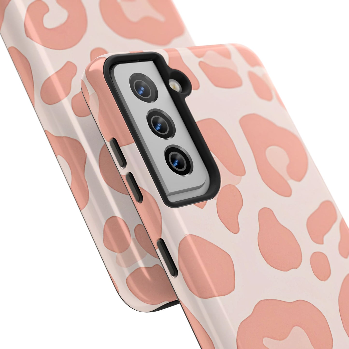 Funda resistente para teléfono con estampado de leopardo rosa preppy | Estética