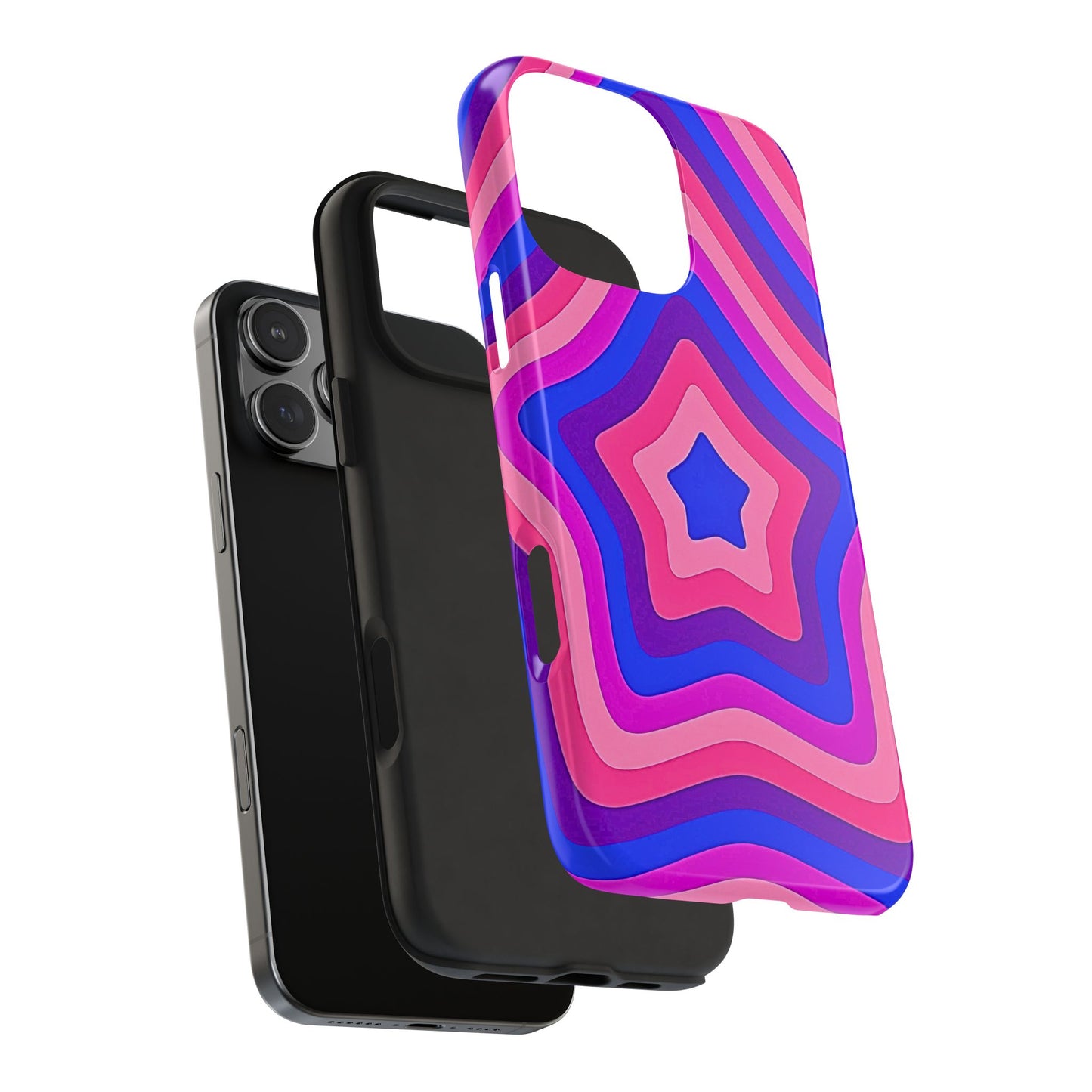 Funda resistente para teléfono con diseño de estrella retro | Estética