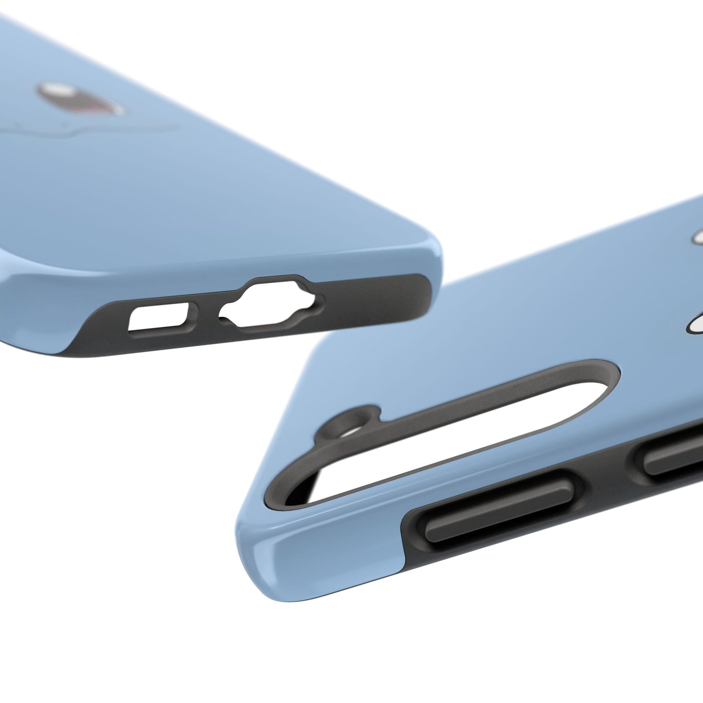 Blue Turtle Simple Blue Smile Tough Phone Case | Anime