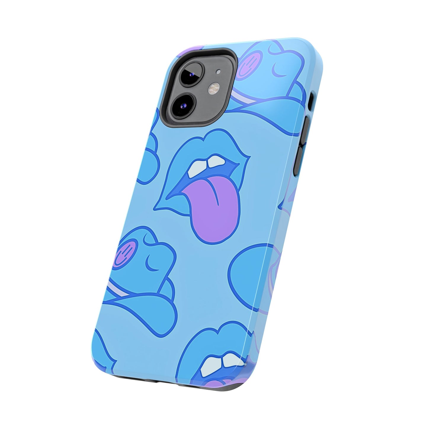 Preppy Cowboy Hat & Hot Lips Pattern (Version 2) Tough Phone Case | Aesthetic