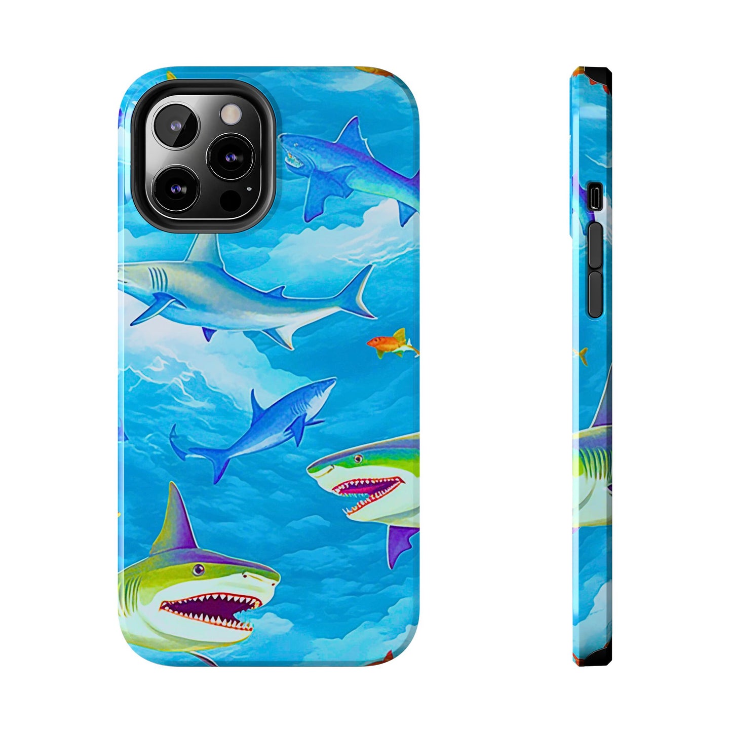 Sharks in the Sky Pattern Style Tough Phone Case | Animals