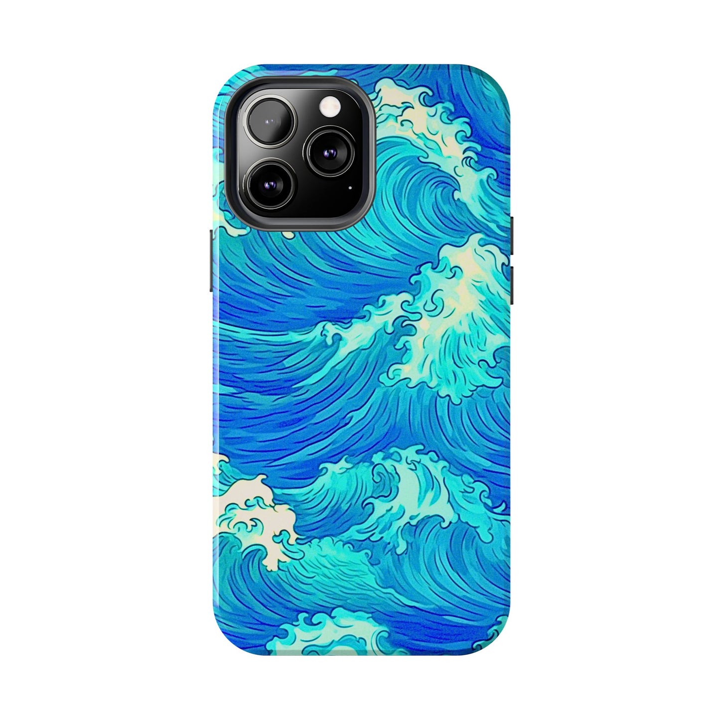 Cool Water Wave Style Tough Phone Case | Aesthetic
