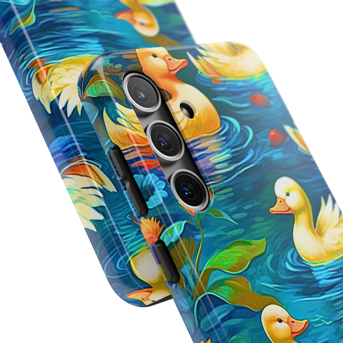 Ducks in the Pond Pattern Style Tough Phone Case | Animals