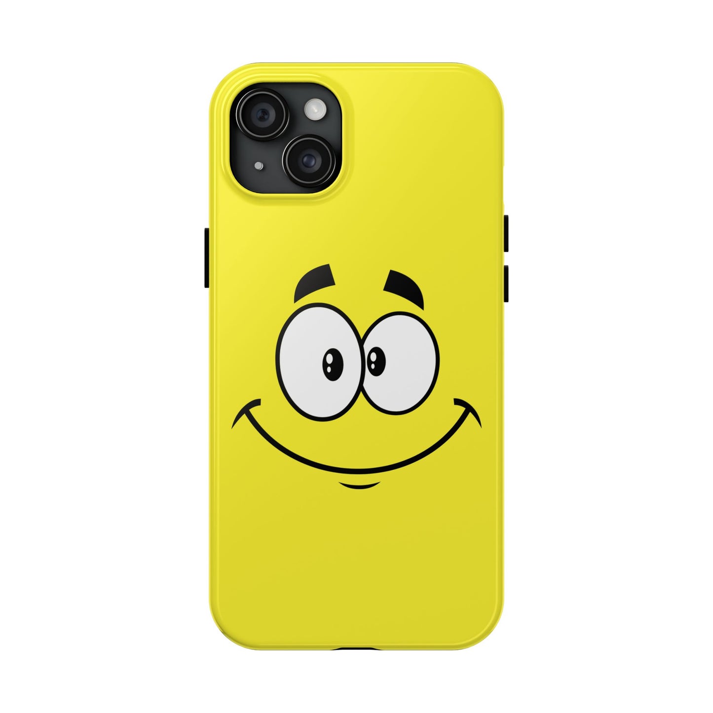 Smiley Happy Face Yellow Minimalist Cartoon Tough Phone Case | Funny