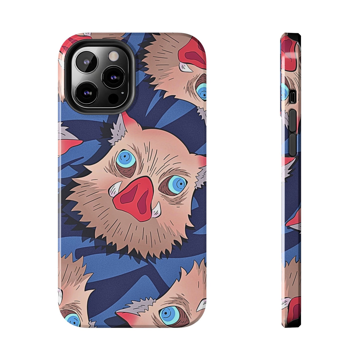 Inosuke Hashibira Head Pattern Tough Phone Case | Anime - Demon Slayer
