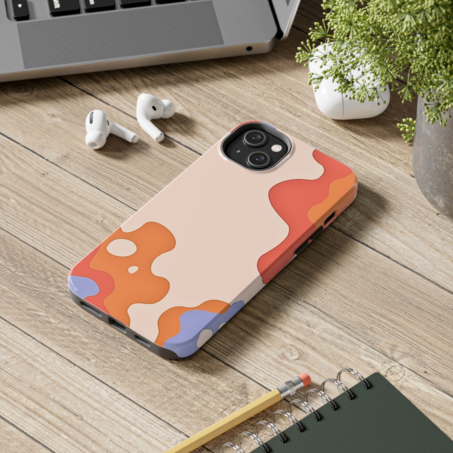 Funda resistente para teléfono con diseño de pastel líquido de verano | Estética