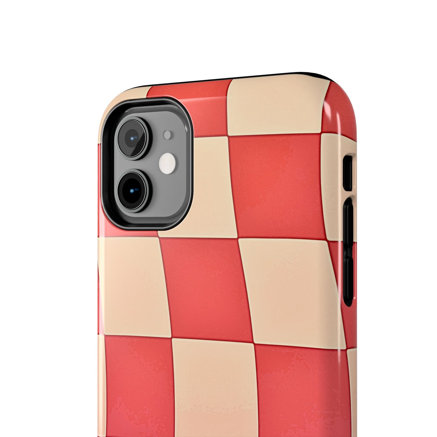 Preppy Checkered Pink Tough Phone Case | Aesthetic