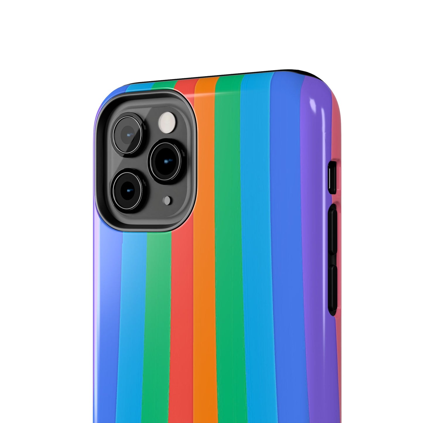 Funda resistente para teléfono con líneas de arcoíris hippies | Estética