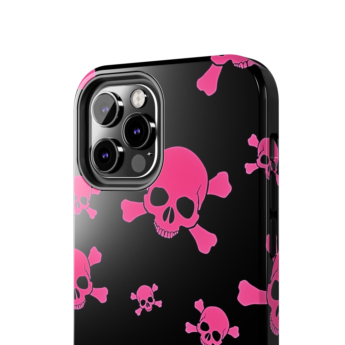 Pink Skull Emo Style Tough Phone Case | Aesthetic