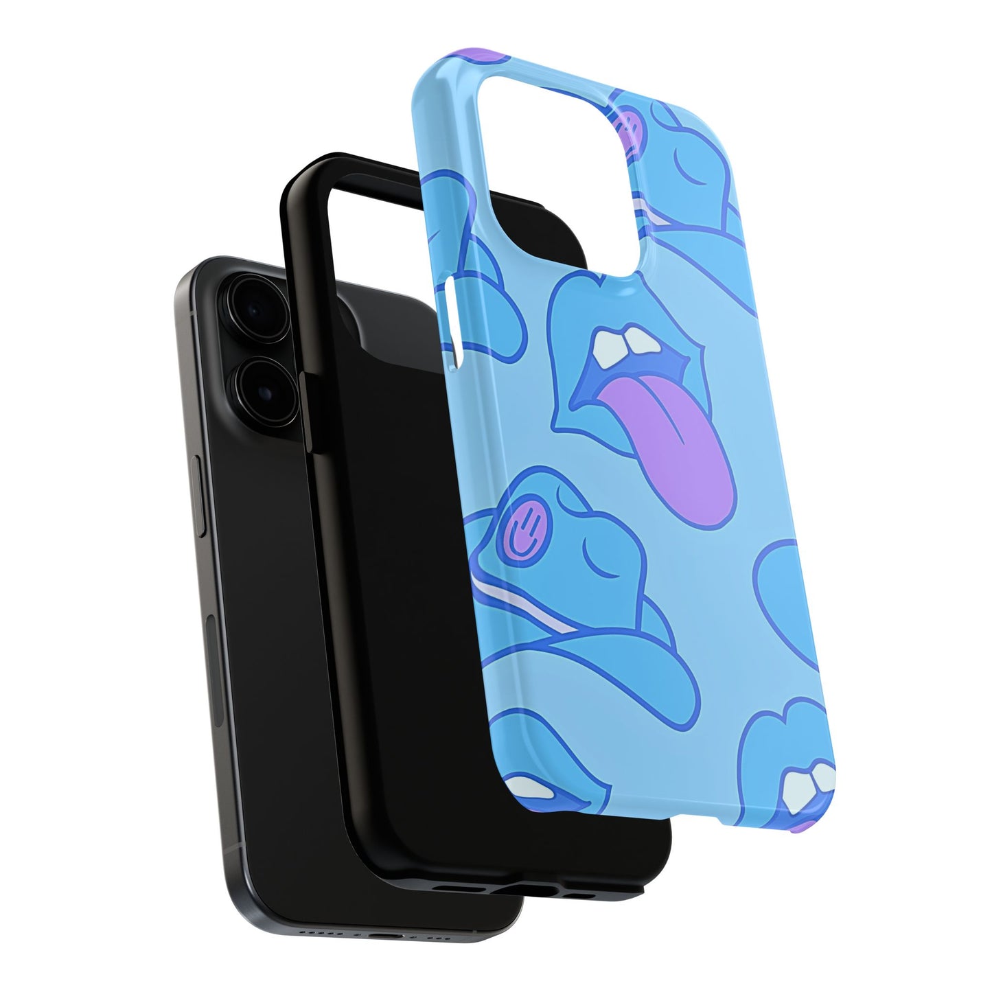 Preppy Cowboy Hat & Hot Lips Pattern (Version 2) Tough Phone Case | Aesthetic