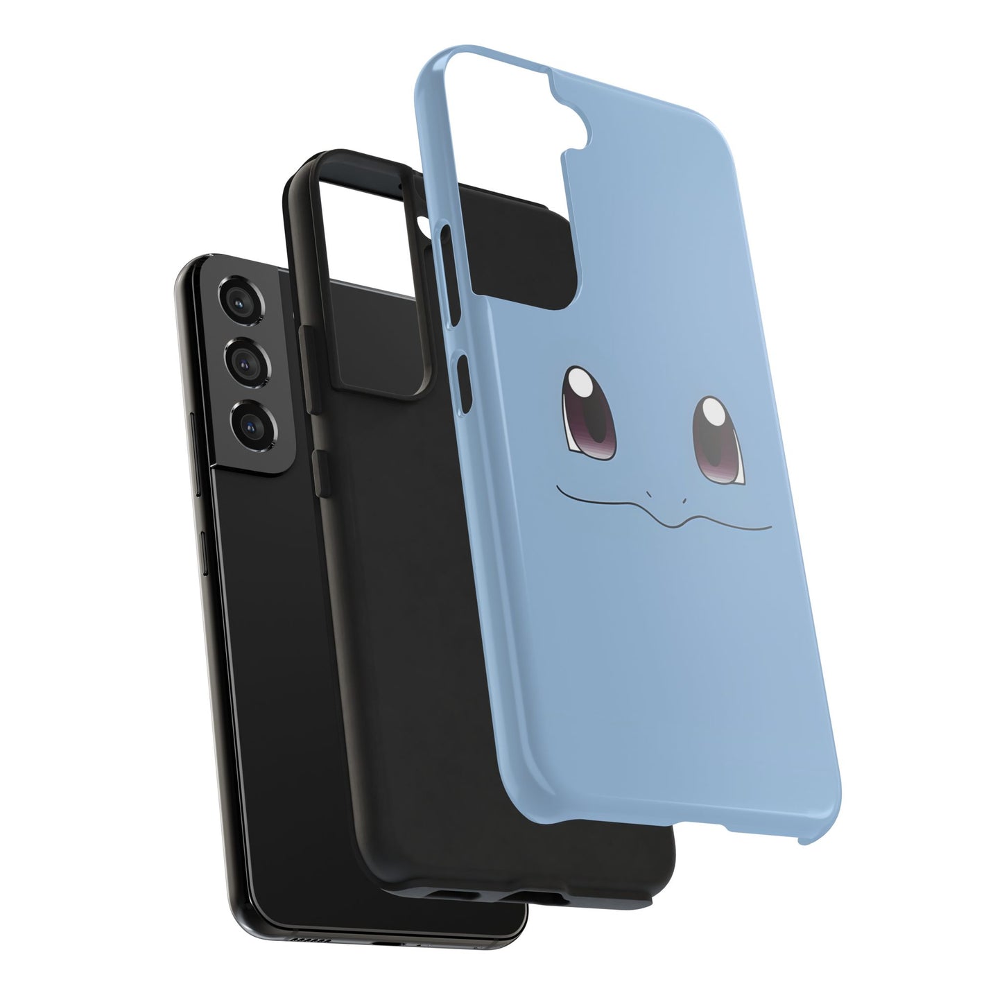 Blue Turtle Simple Blue Smile Tough Phone Case | Anime