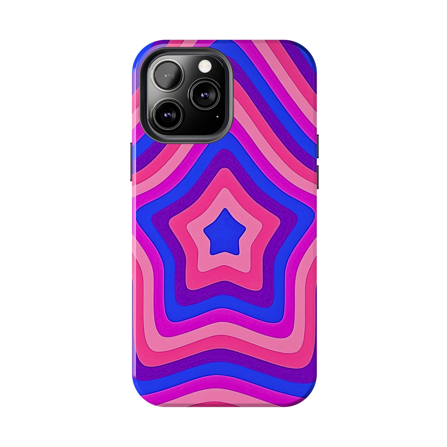 Funda resistente para teléfono con diseño de estrella retro | Estética