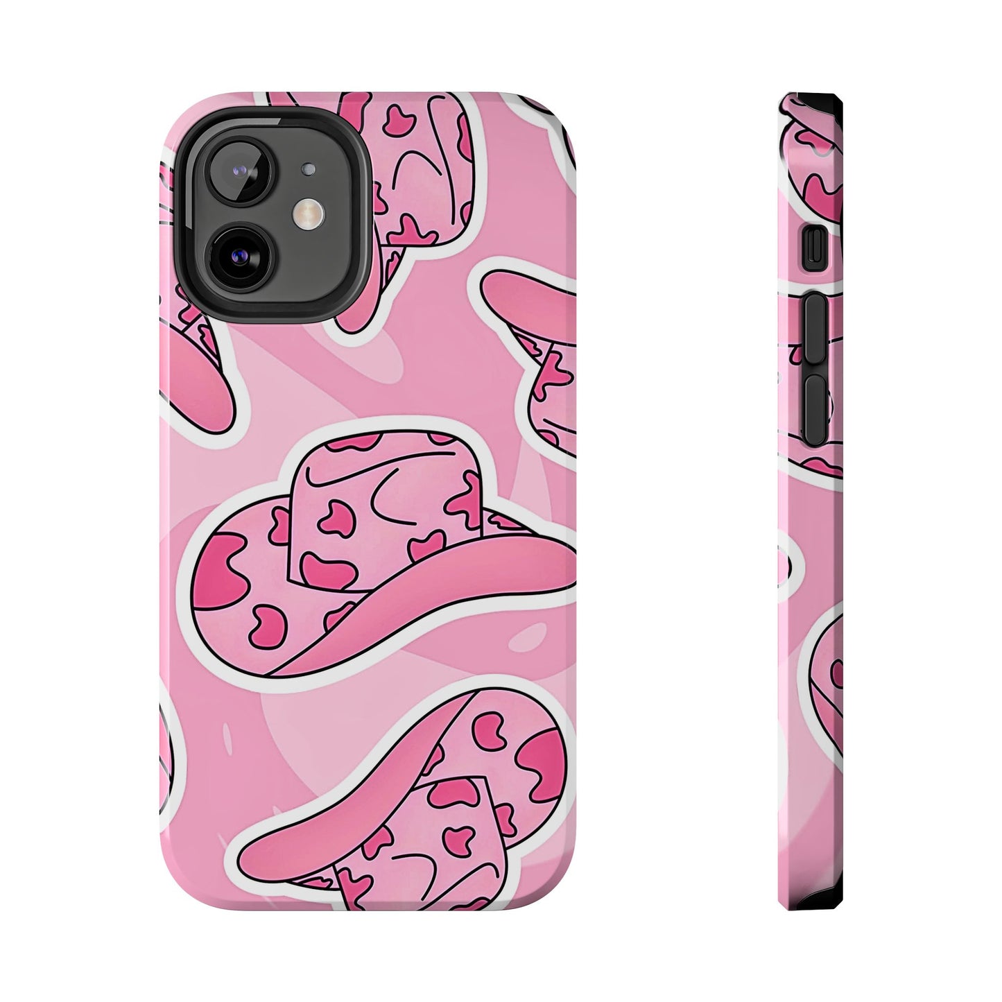Pink Cowboy Hat Preppy Tough Phone Case | Aesthetic