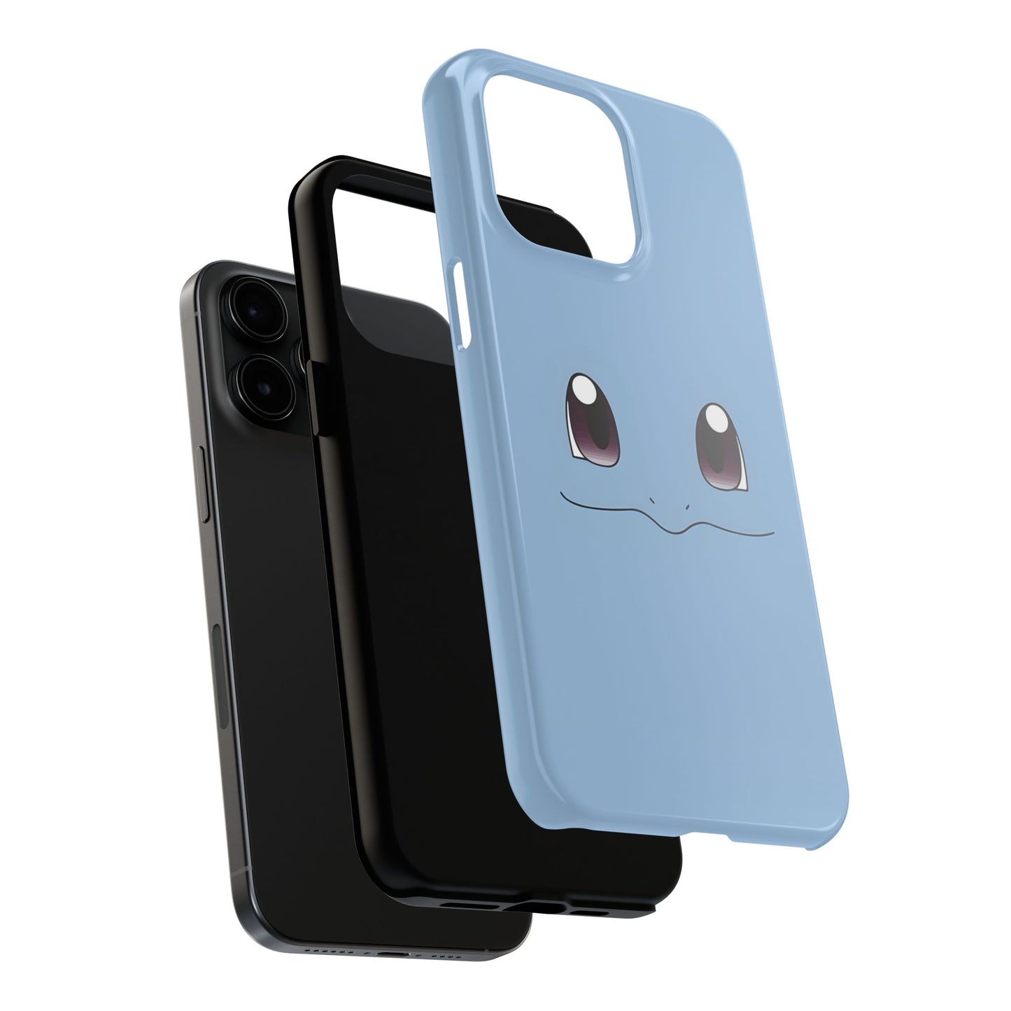 Blue Turtle Simple Blue Smile Tough Phone Case | Anime