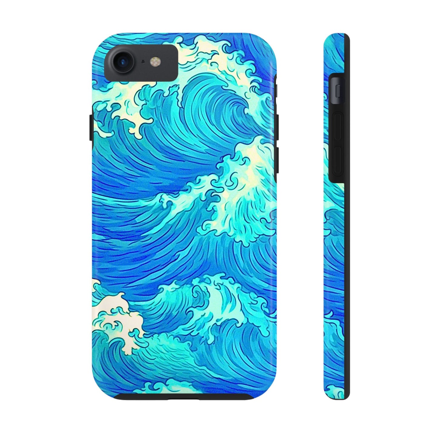 Cool Water Wave Style Tough Phone Case | Aesthetic