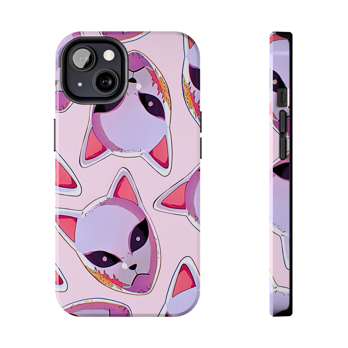 Sabito Fox Mask Pattern Tough Phone Case | Anime - Demon Slayer