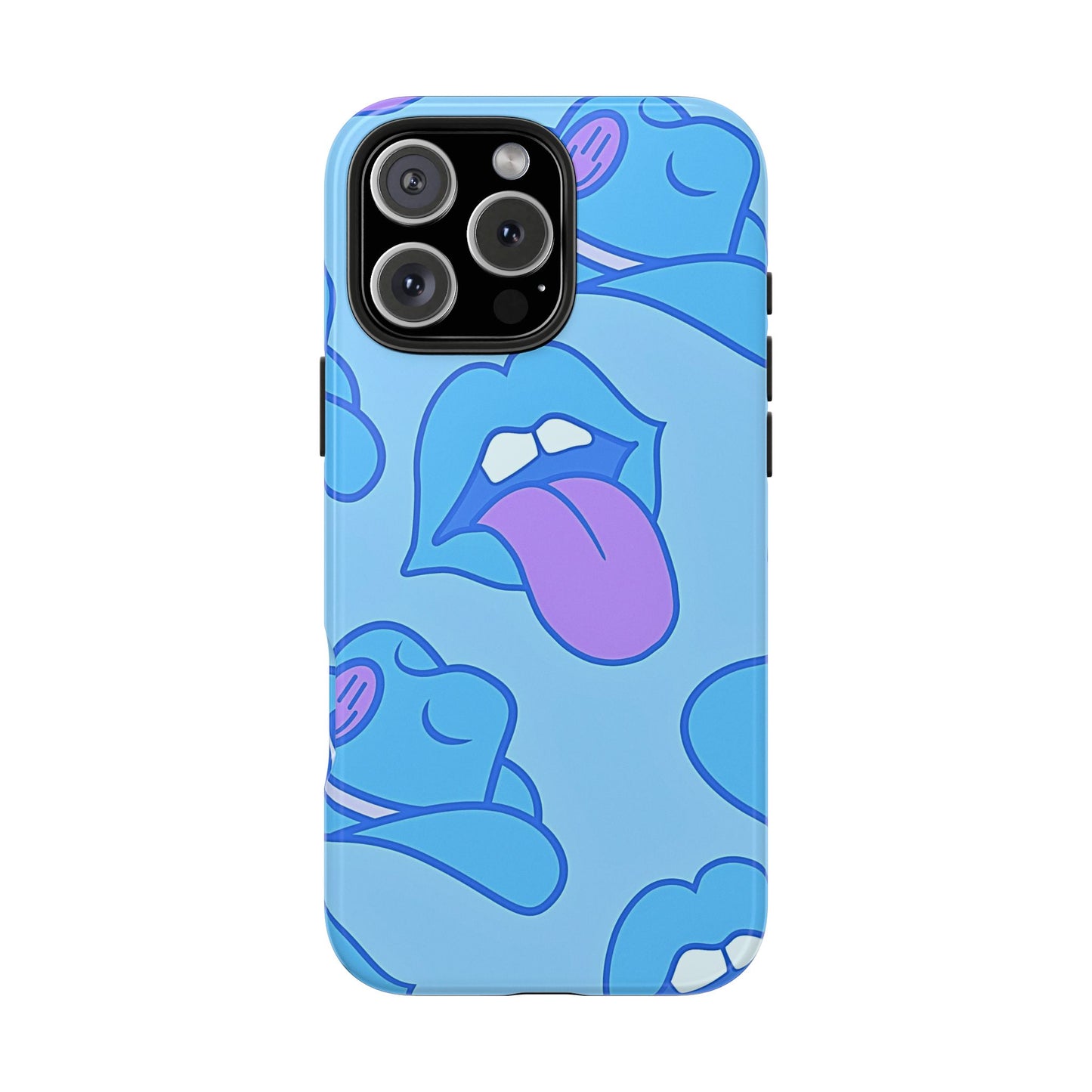 Preppy Cowboy Hat & Hot Lips Pattern (Version 2) Tough Phone Case | Aesthetic