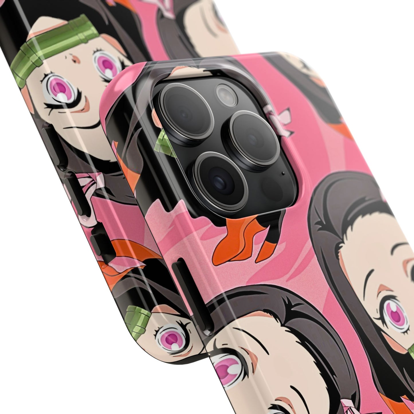 Nezuko Kamado Head Pattern Tough Phone Case | Anime - Demon Slayer
