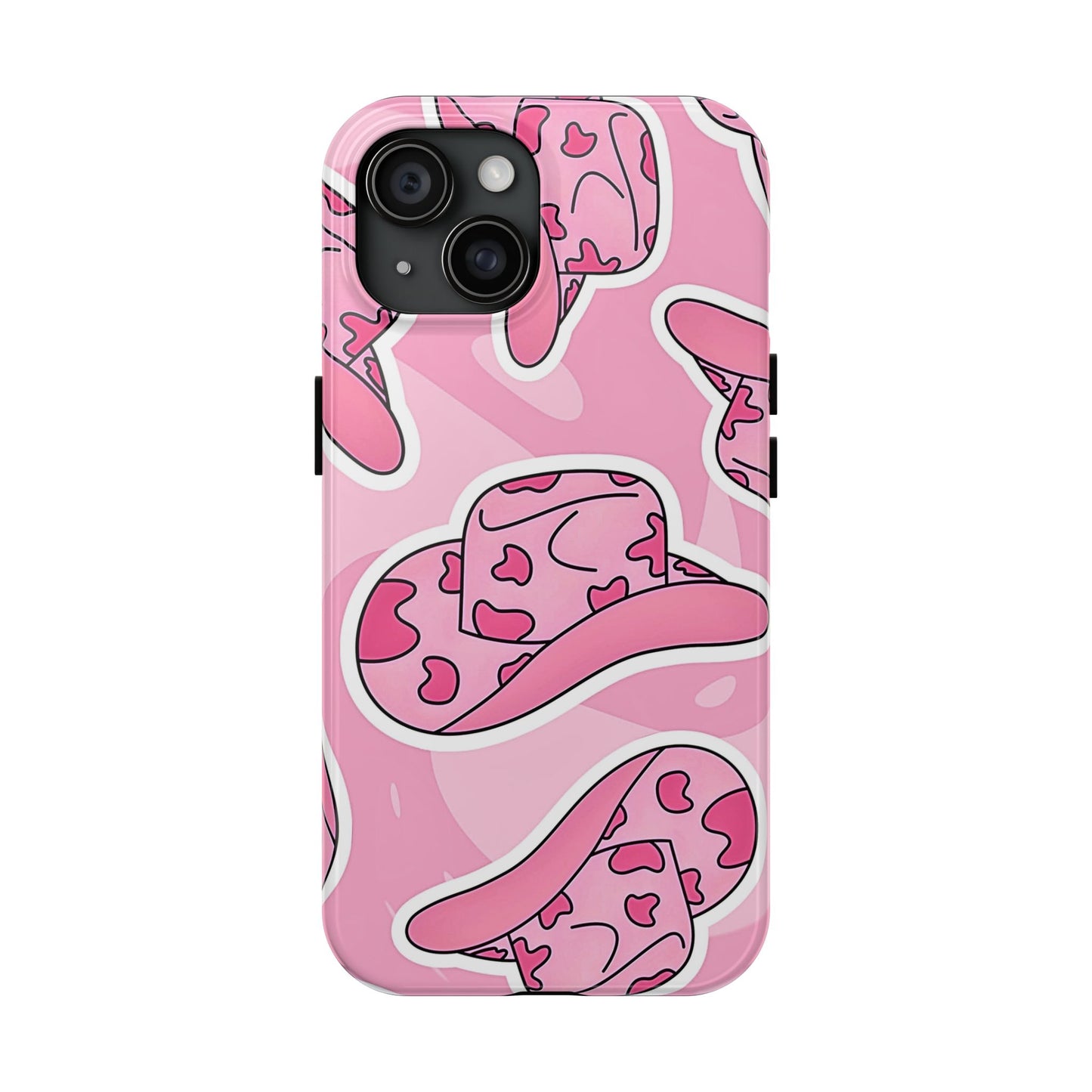 Pink Cowboy Hat Preppy Tough Phone Case | Aesthetic