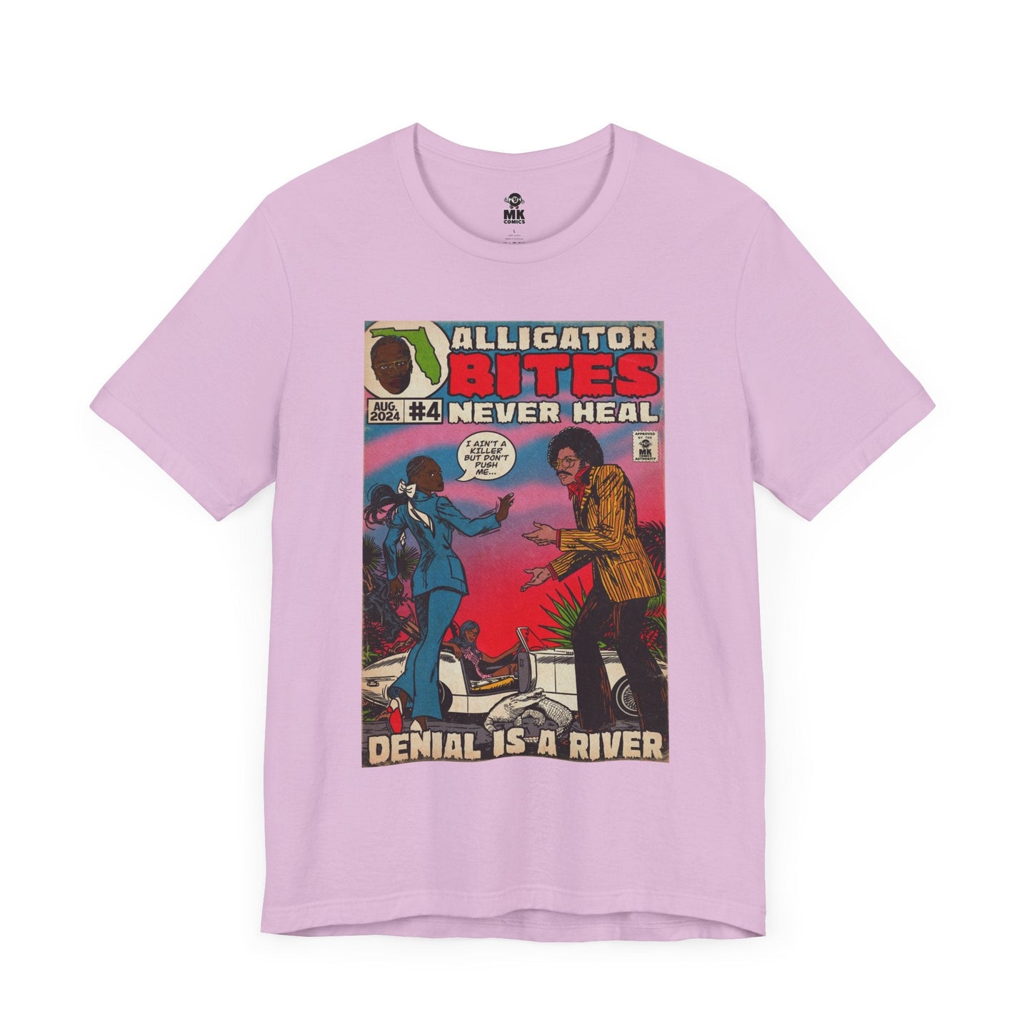 Denial is a River - Alligator Bites - Unisex Jersey Short Sleeve Tee