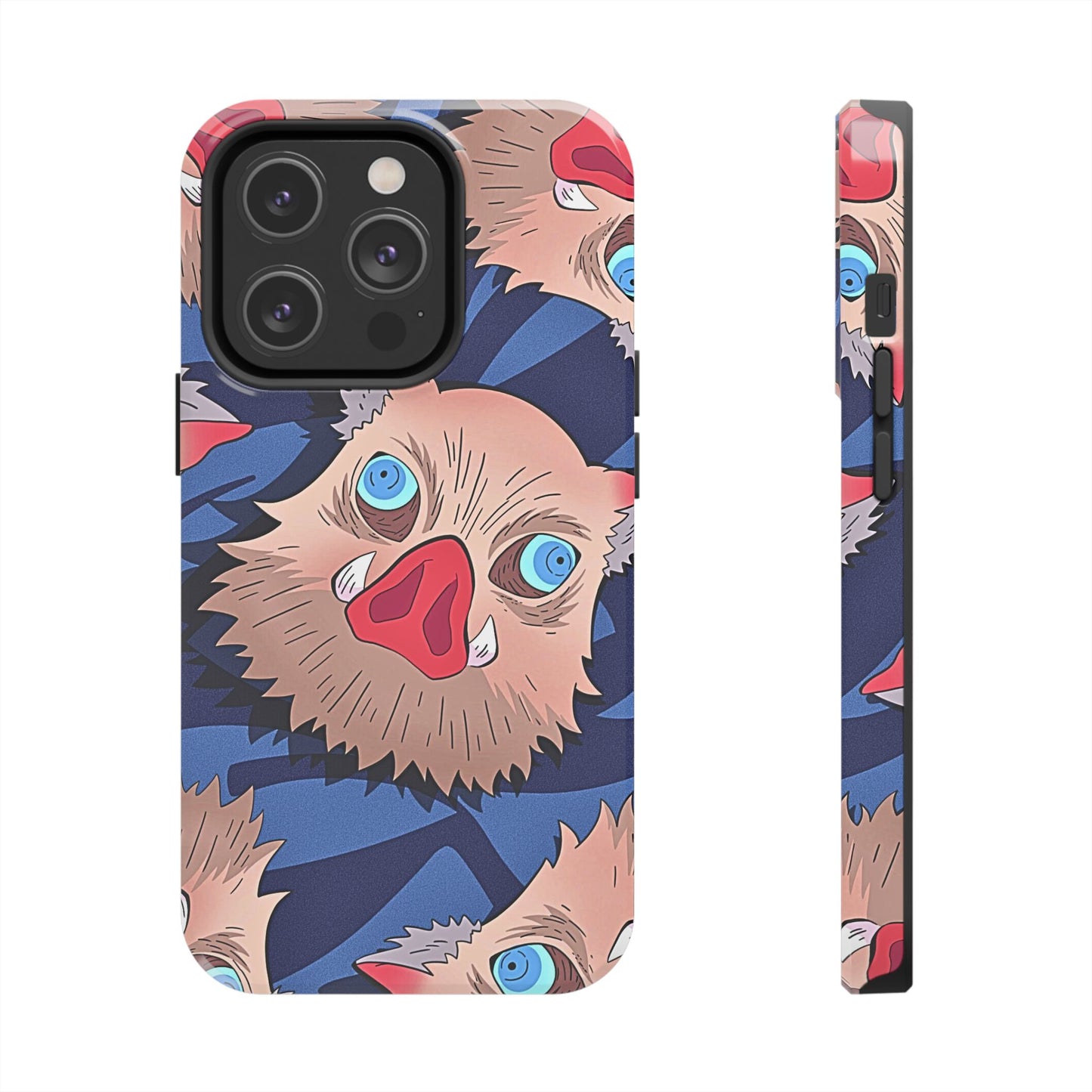 Inosuke Hashibira Head Pattern Tough Phone Case | Anime - Demon Slayer