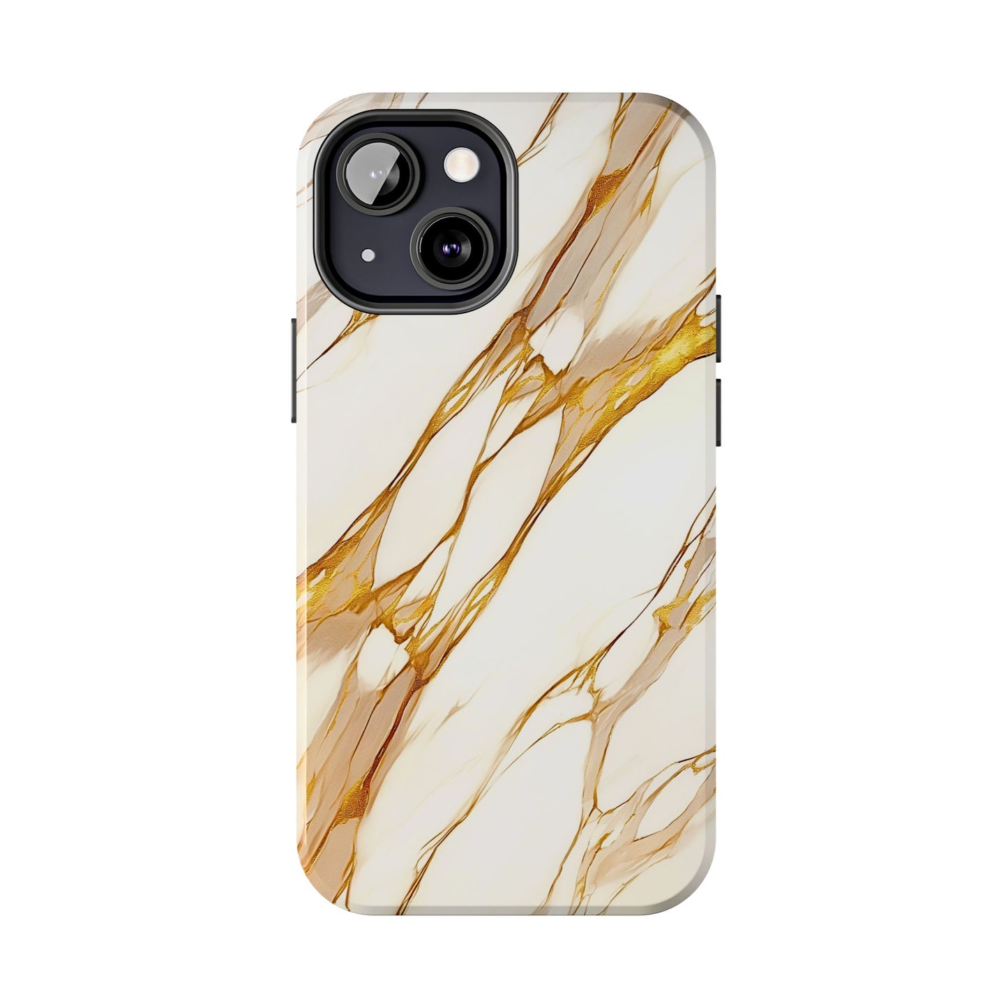 Luxury Marble Gold Vein Texture Pattern Style Tough Phone Case/Cover | Aesthetic