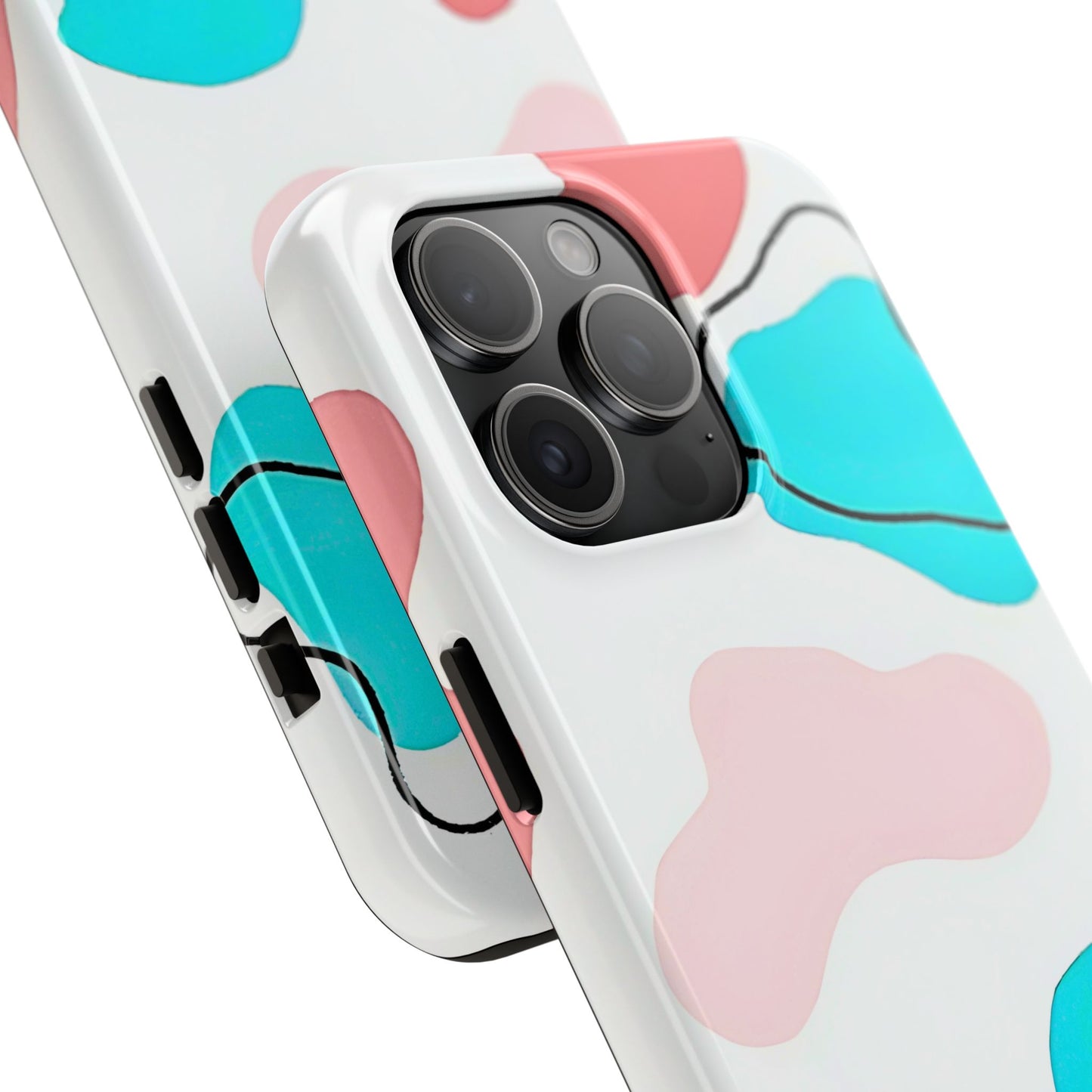 Abstract Shapes Preppy Pastel Style (Version 1) Tough Phone Case | Aesthetic