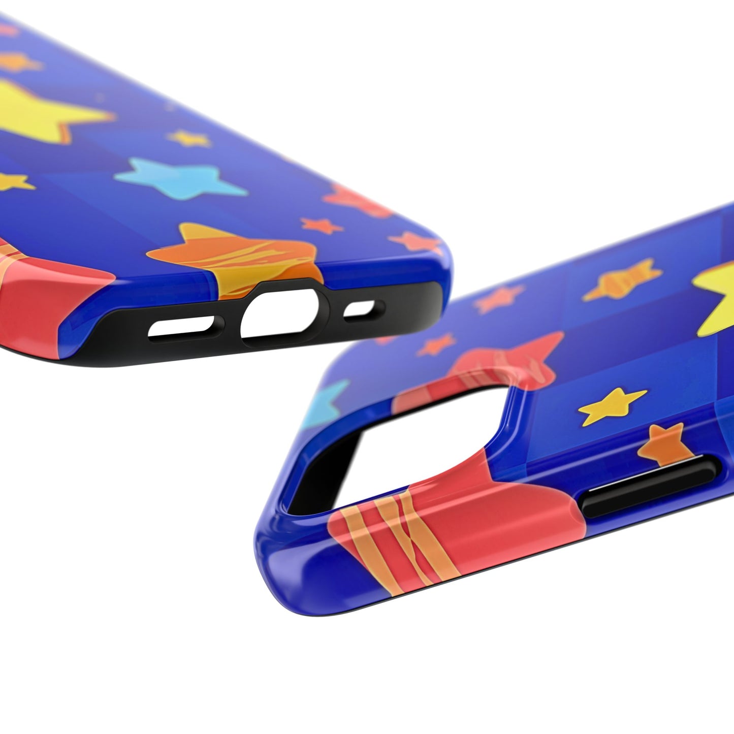 Vibrant Preppy Stars Pattern Tough Phone Case | Aesthetic