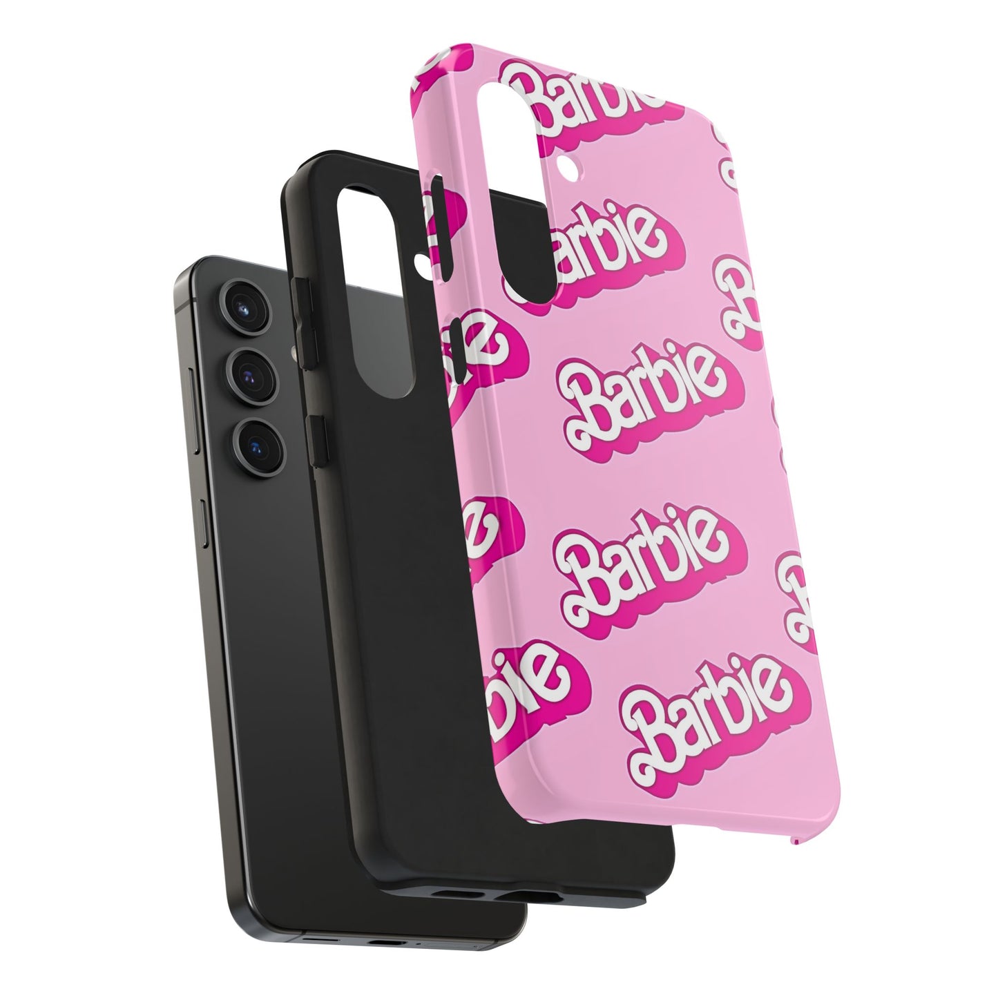 Retro Style Barbie Logo Pattern Tough Phone Case/Cover | Aesthetic
