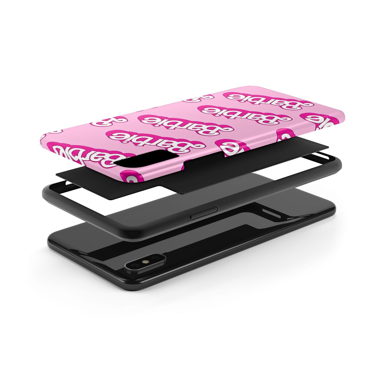 Retro Style Barbie Logo Pattern Tough Phone Case/Cover | Aesthetic