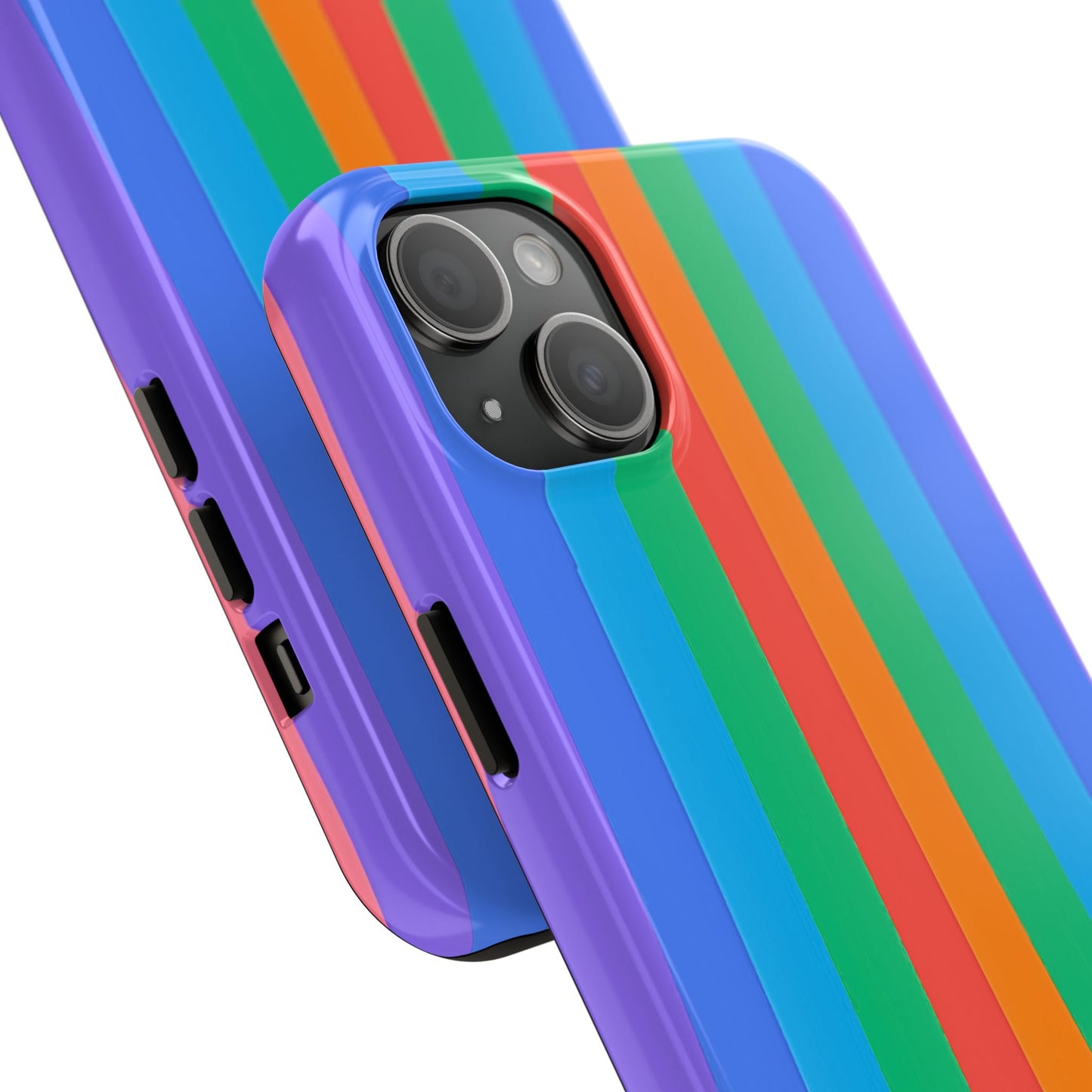 Funda resistente para teléfono con líneas de arcoíris hippies | Estética
