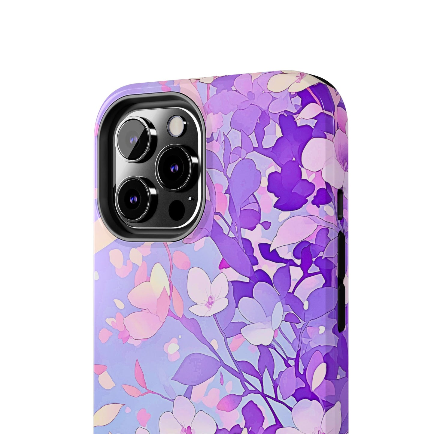 Funda resistente para teléfono con delicados estampados florales en tonos pastel | Estética