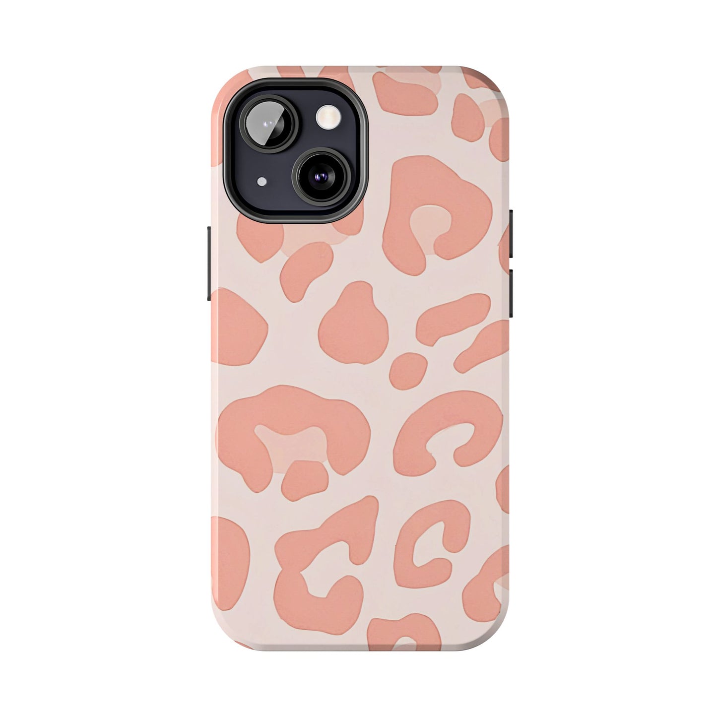 Funda resistente para teléfono con estampado de leopardo rosa preppy | Estética
