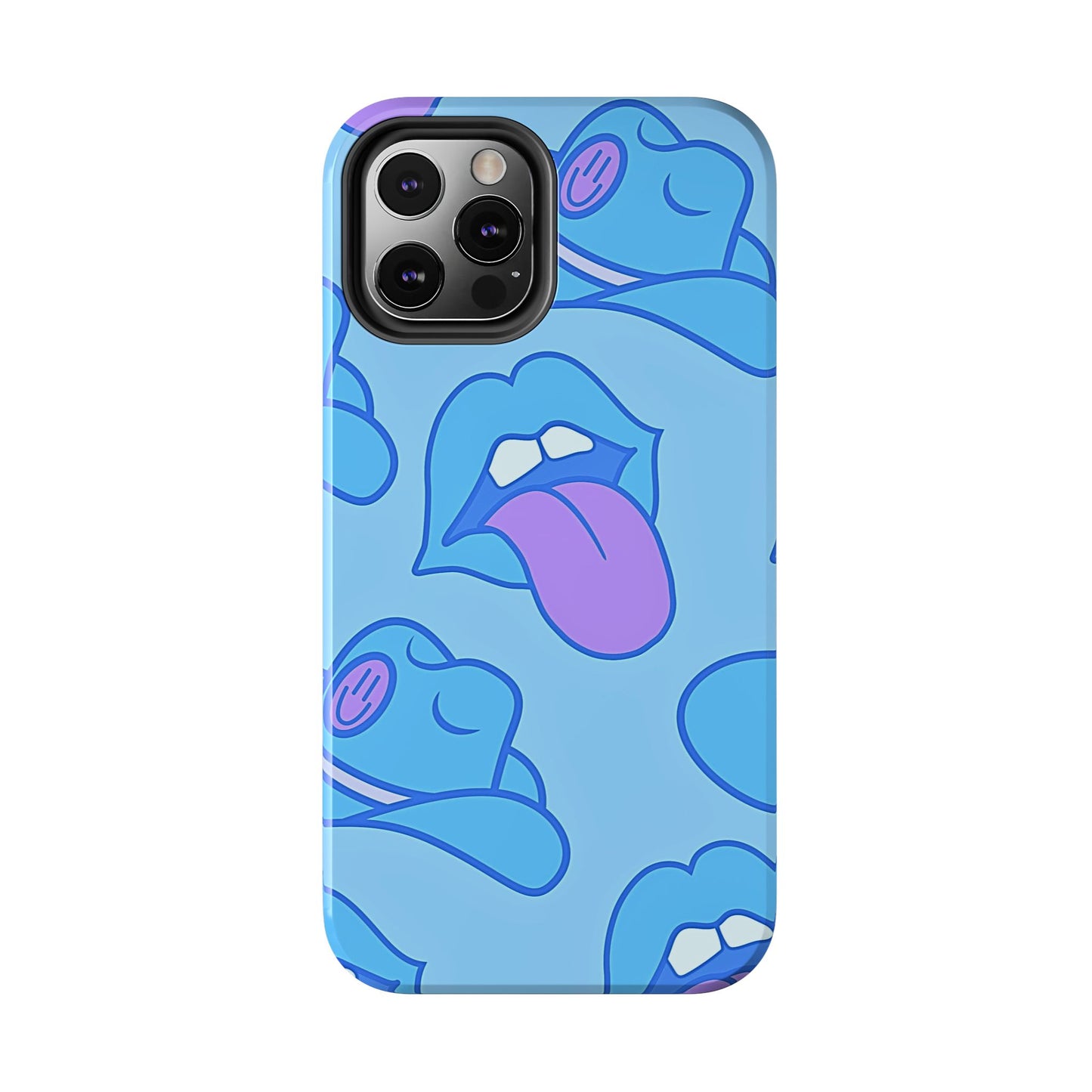 Preppy Cowboy Hat & Hot Lips Pattern (Version 2) Tough Phone Case | Aesthetic