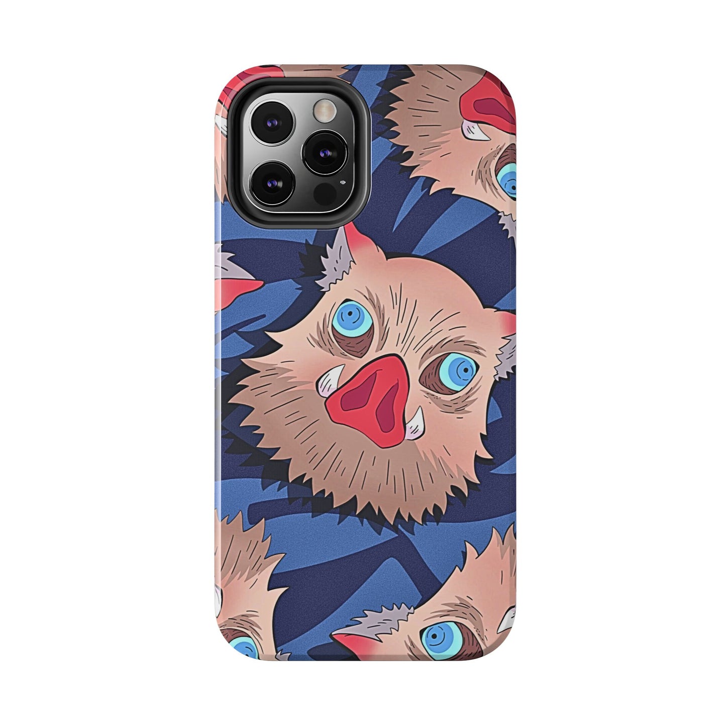 Inosuke Hashibira Head Pattern Tough Phone Case | Anime - Demon Slayer