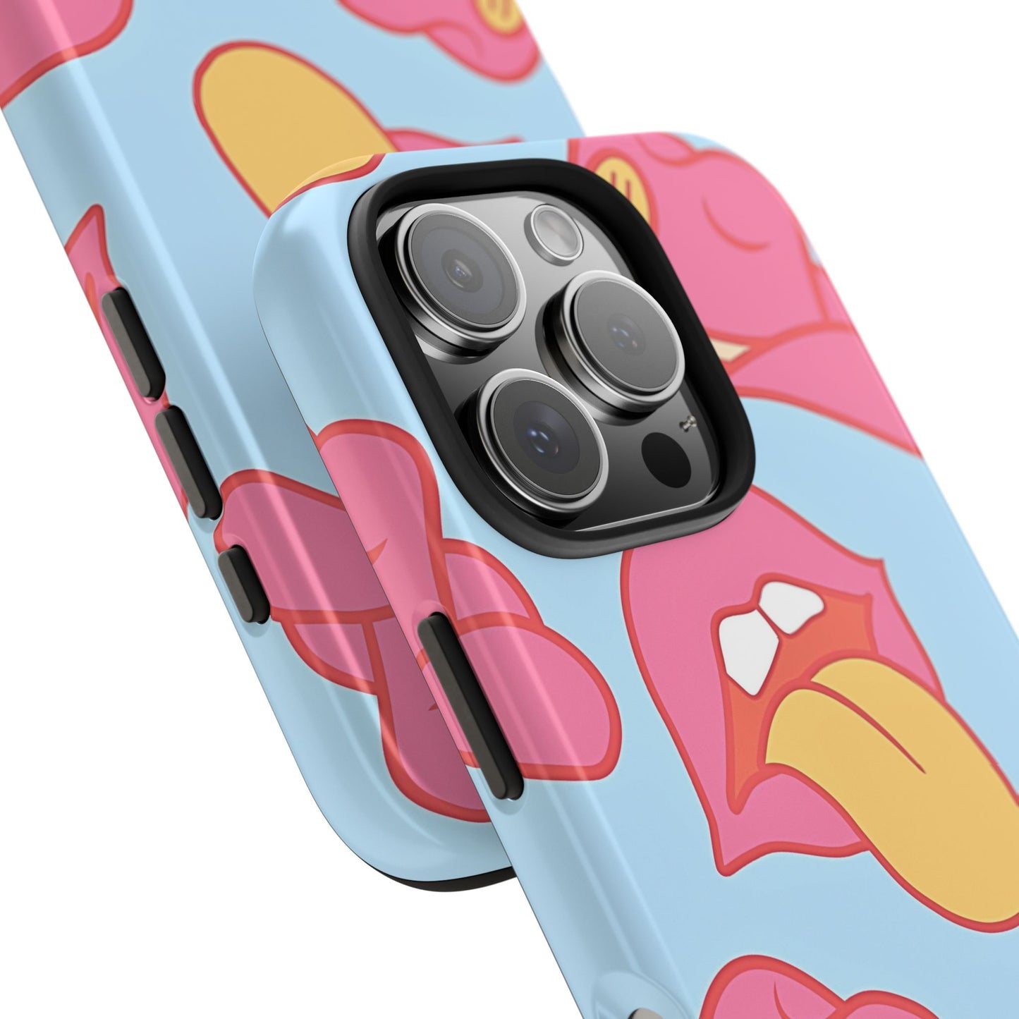 Preppy Cowboy Hat & Hot Lips Pattern (Version 1) Tough Phone Case | Aesthetic
