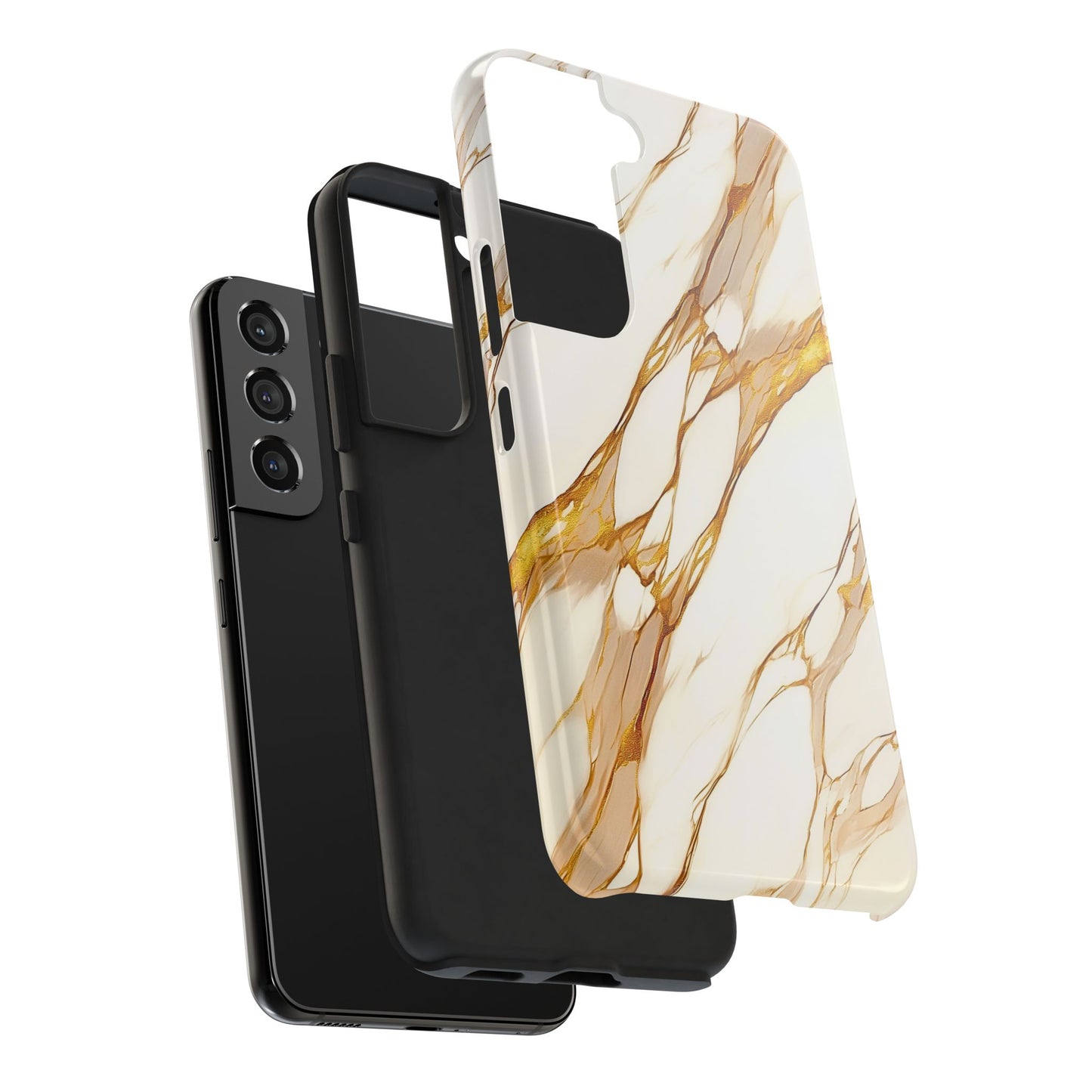 Luxury Marble Gold Vein Texture Pattern Style Tough Phone Case/Cover | Aesthetic