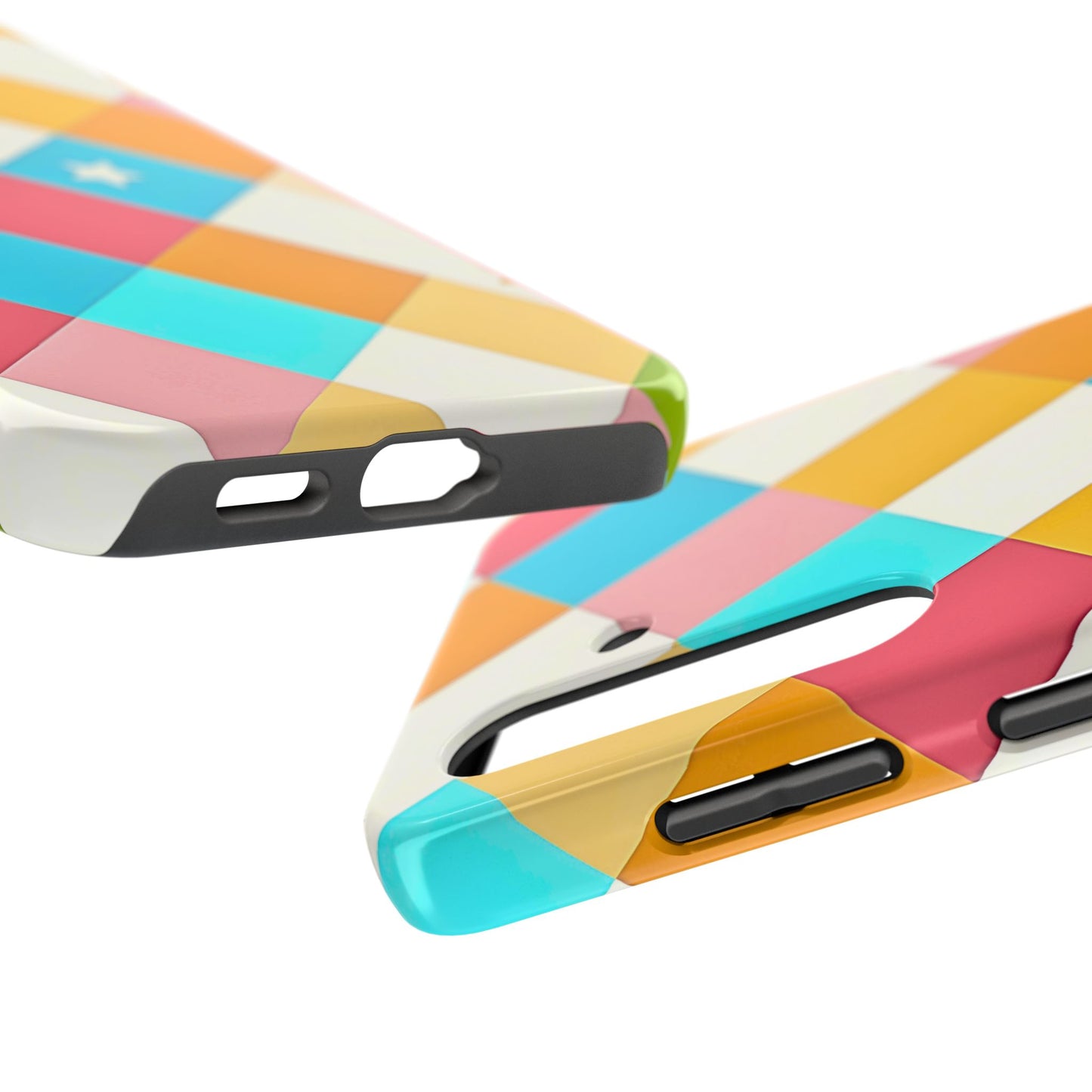 Vibrant Preppy Checkered Tough Phone Case | Aesthetic