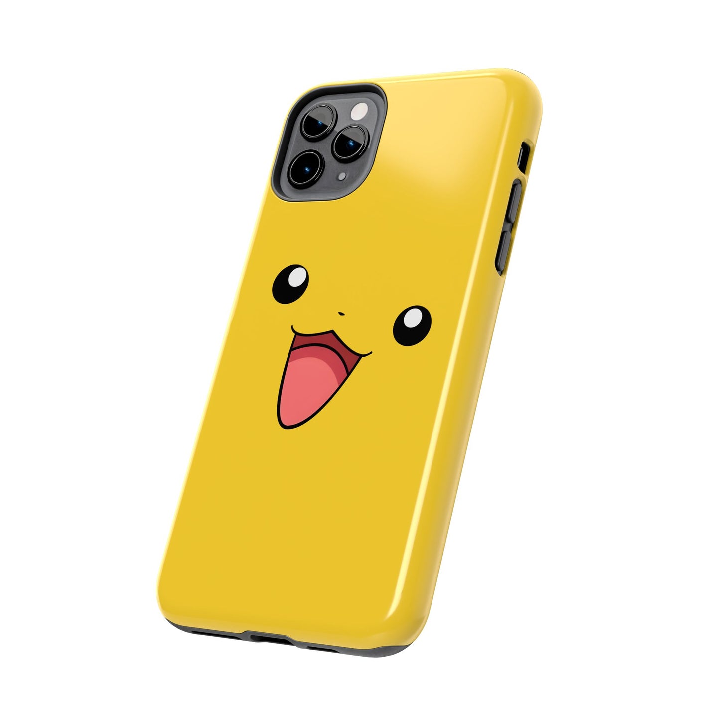 Electric Mouse Yellow Happy Face Minimal Design Tough Phone Case | Anime