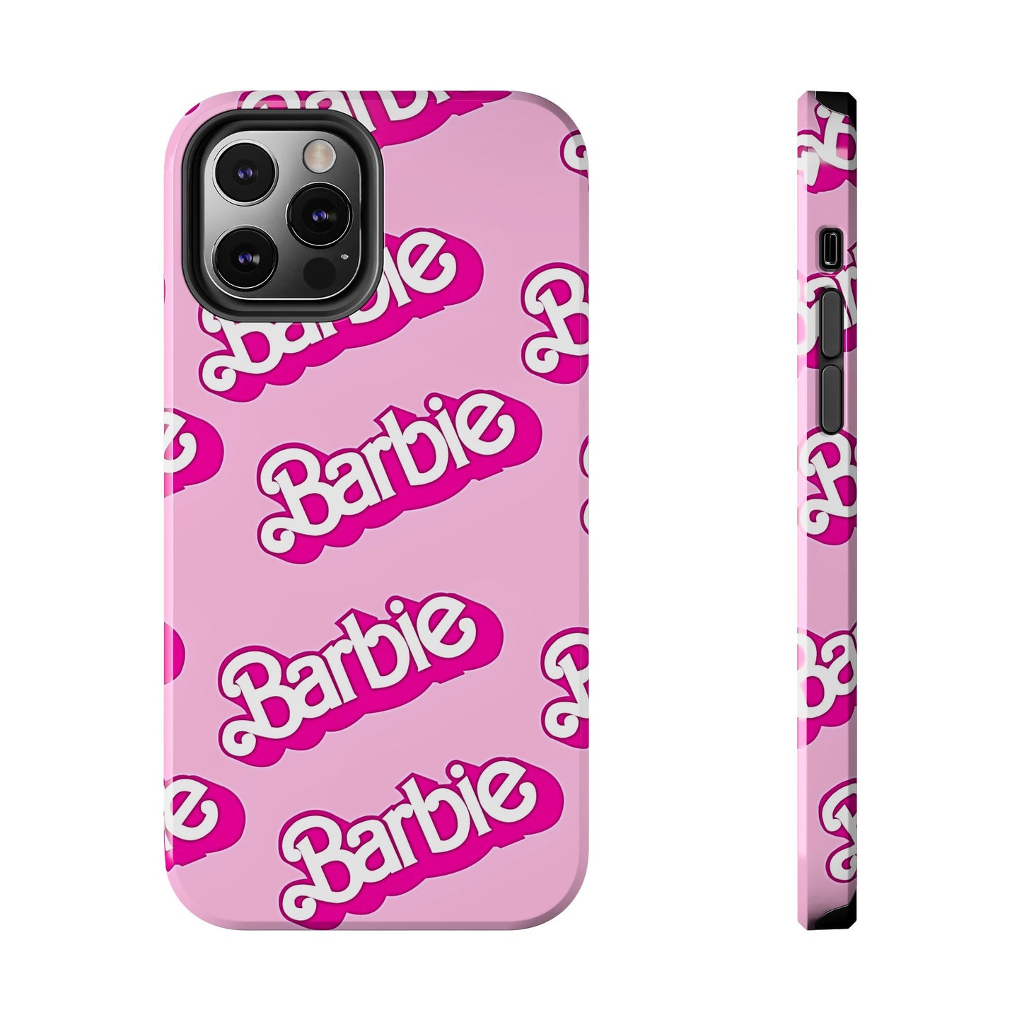 Retro Style Barbie Logo Pattern Tough Phone Case/Cover | Aesthetic