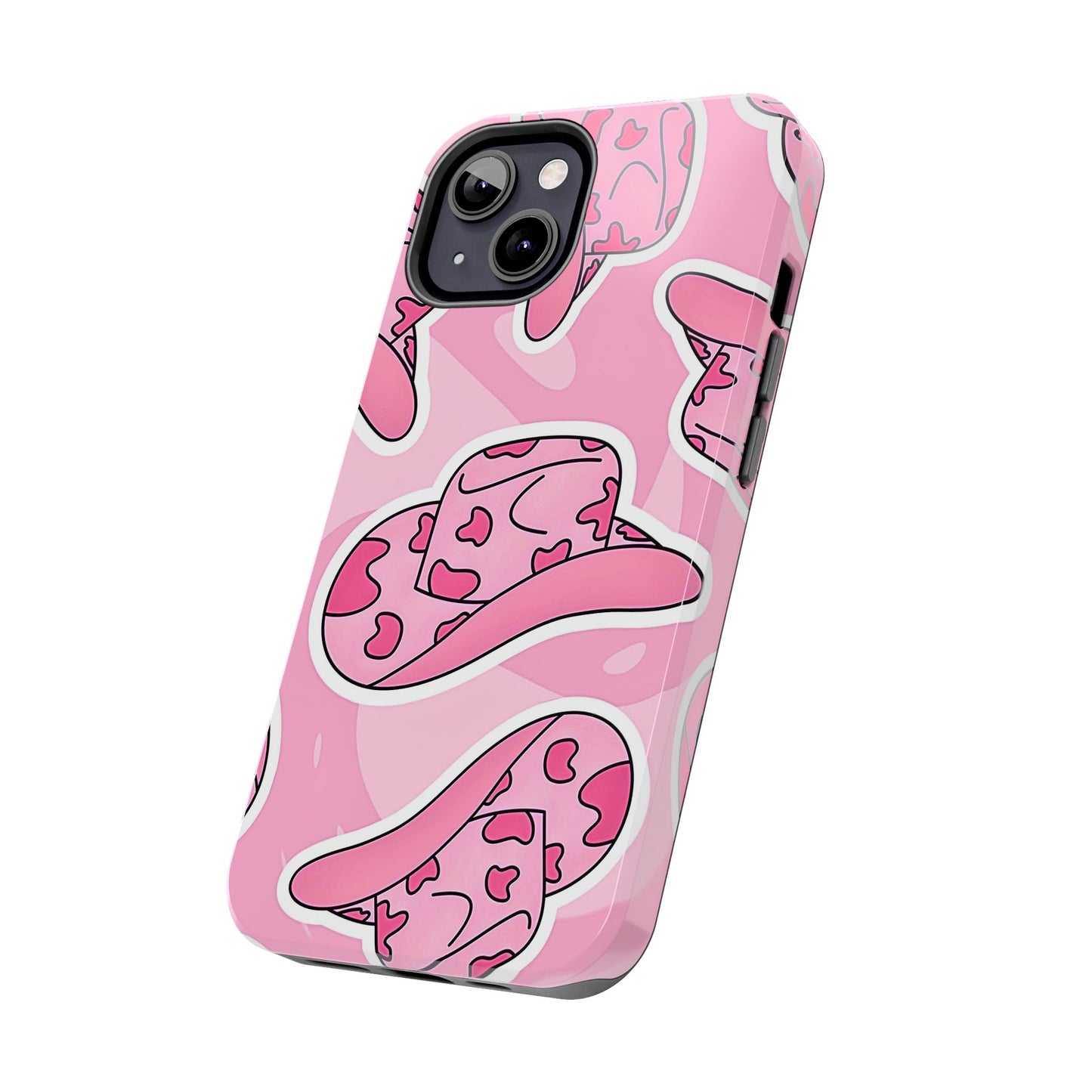 Pink Cowboy Hat Preppy Tough Phone Case | Aesthetic