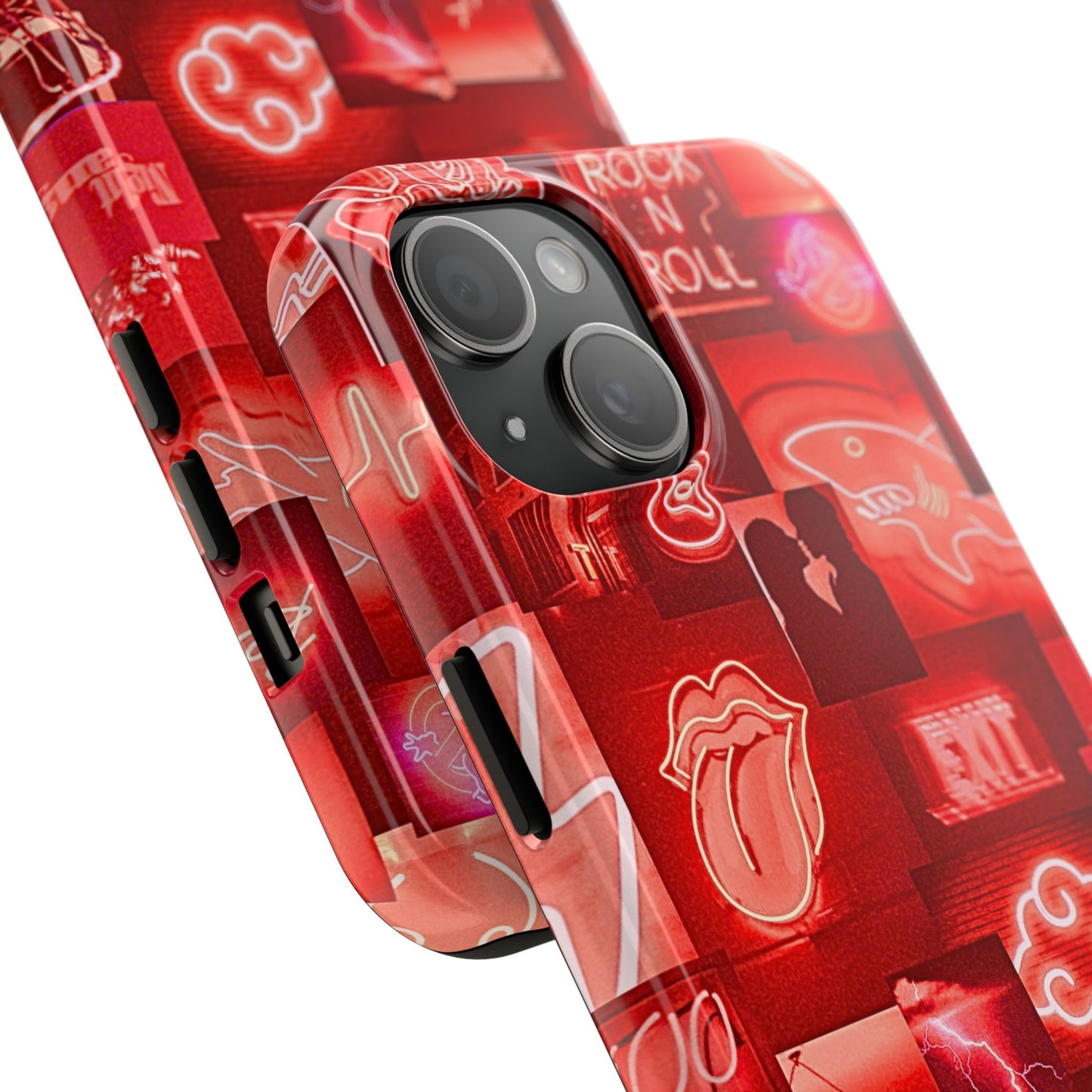 Red Neon Style Tough Phone Case | Aesthetic