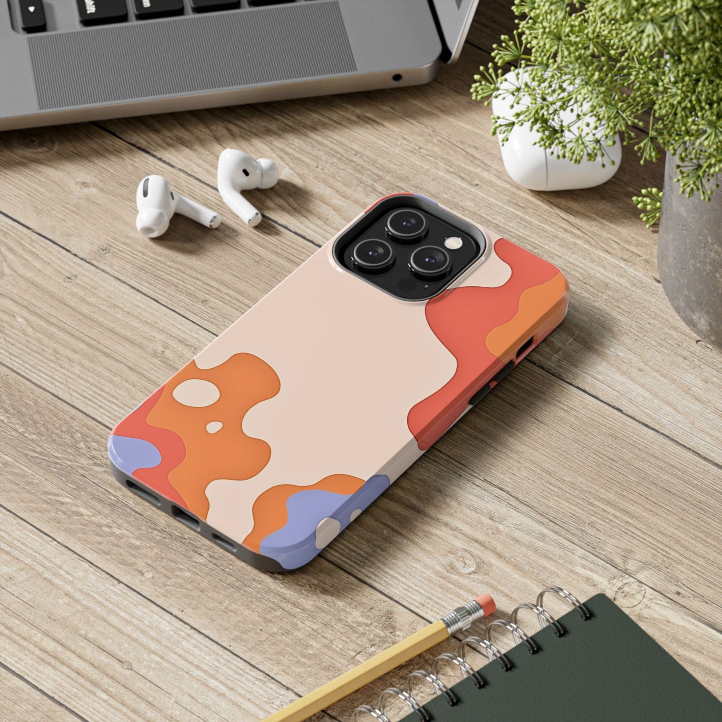 Funda resistente para teléfono con diseño de pastel líquido de verano | Estética