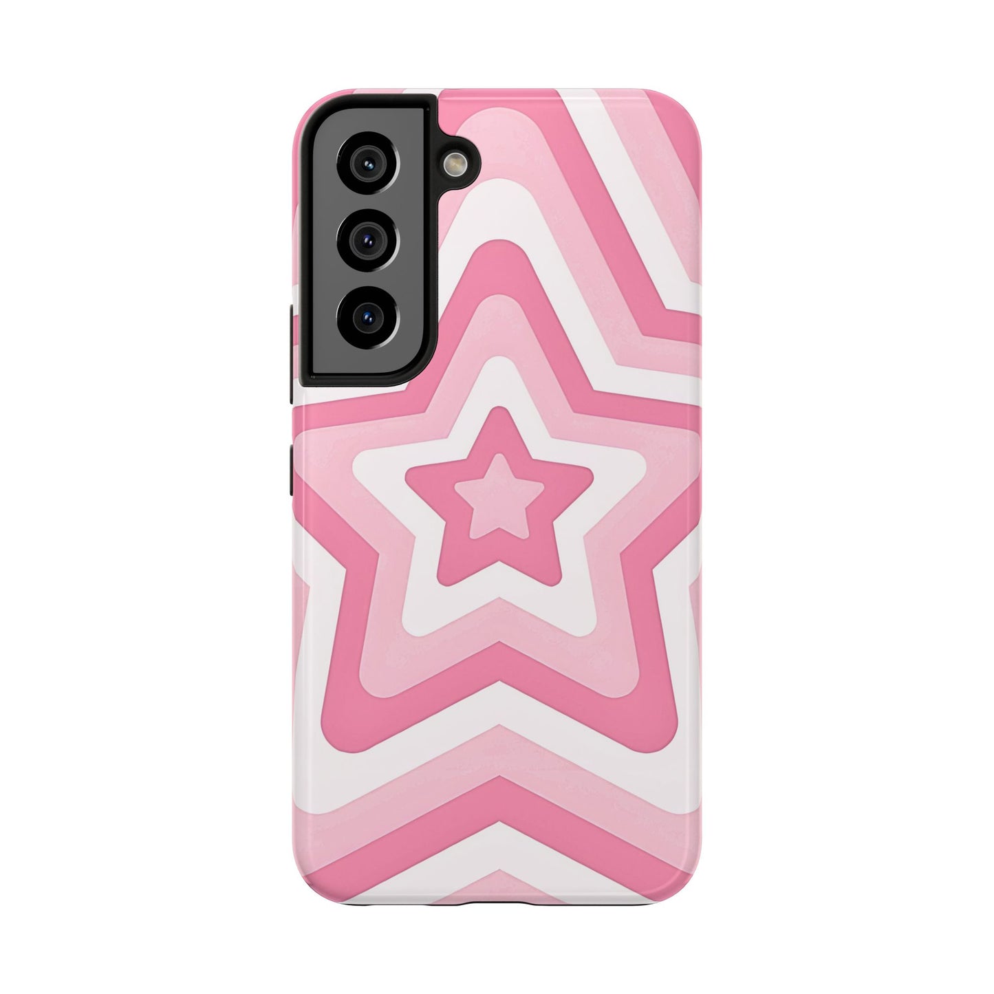 Pink Preppy Star Pattern Style Tough Phone Case | Aesthetic