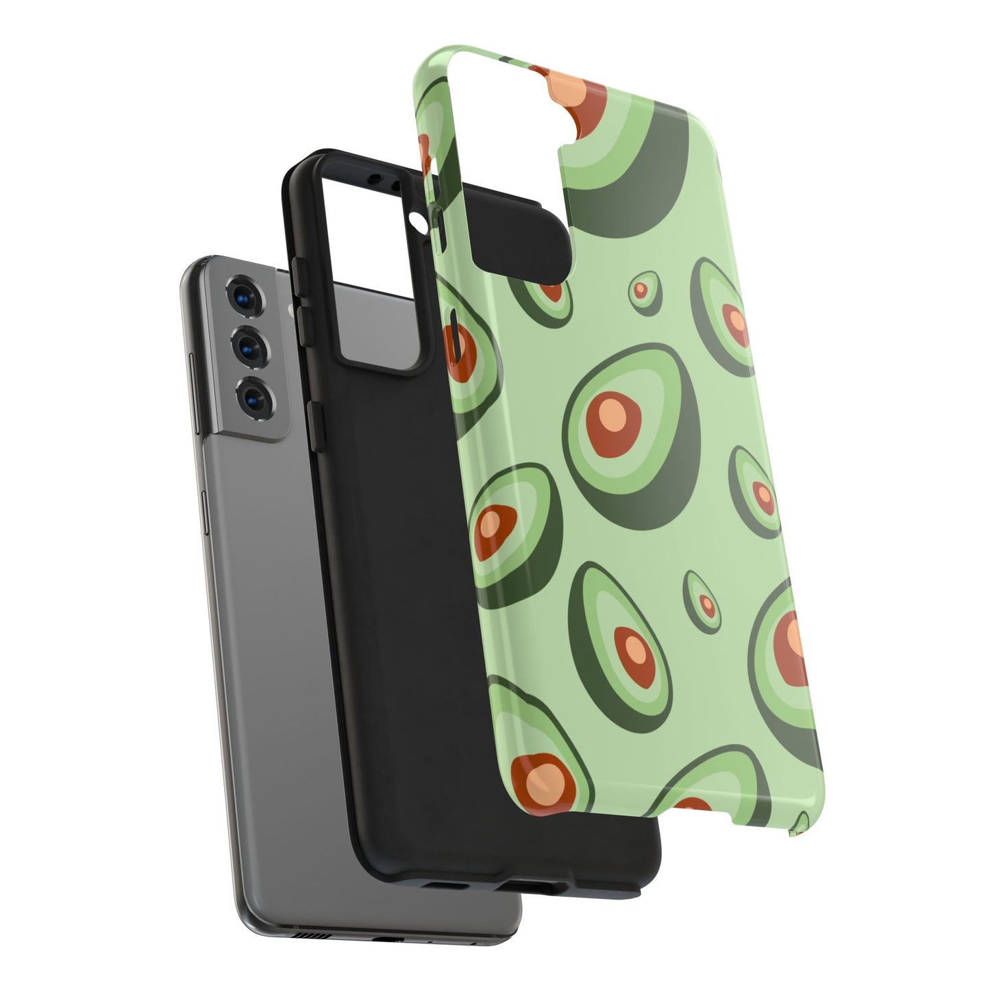 Trendy Avocado Pattern Green Aesthetic Minimal Fruit Phone Case | Food
