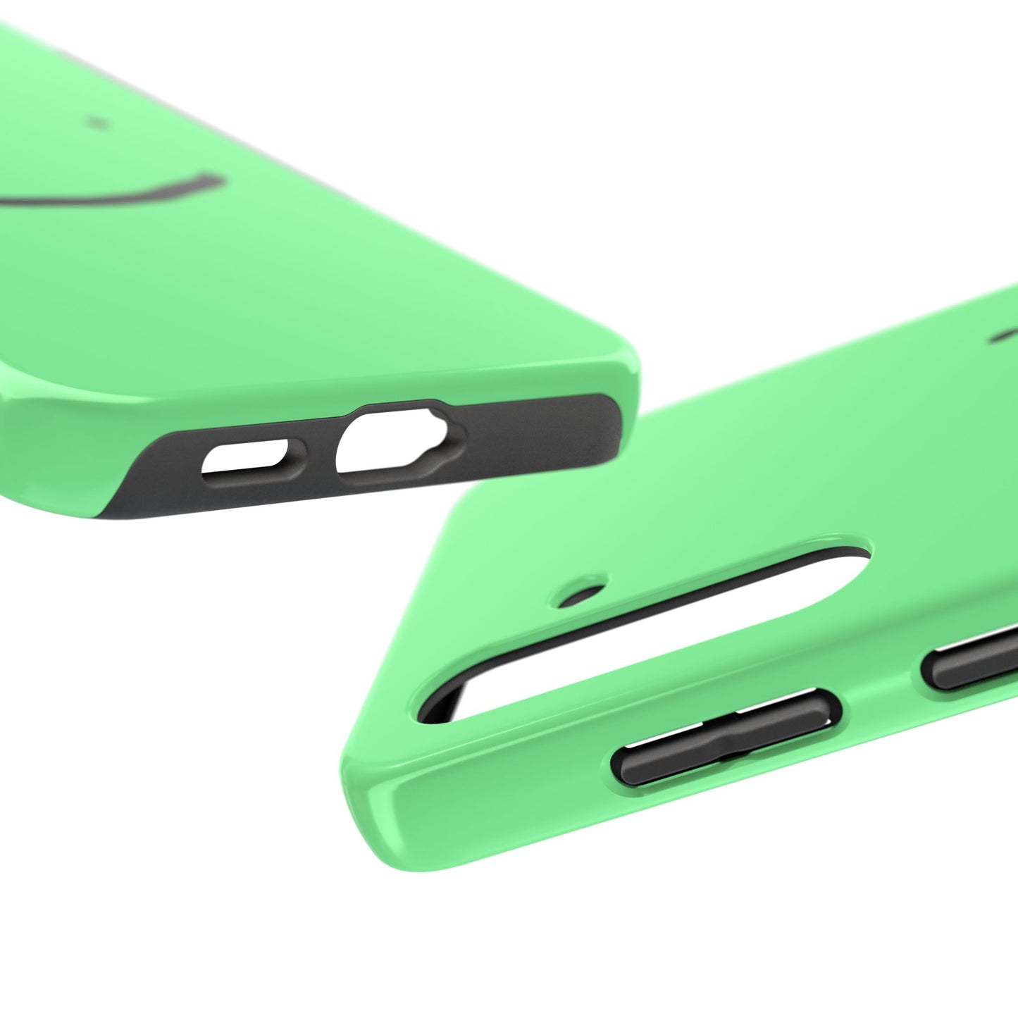 Simple Smile Green Face Tough Phone Case | Other