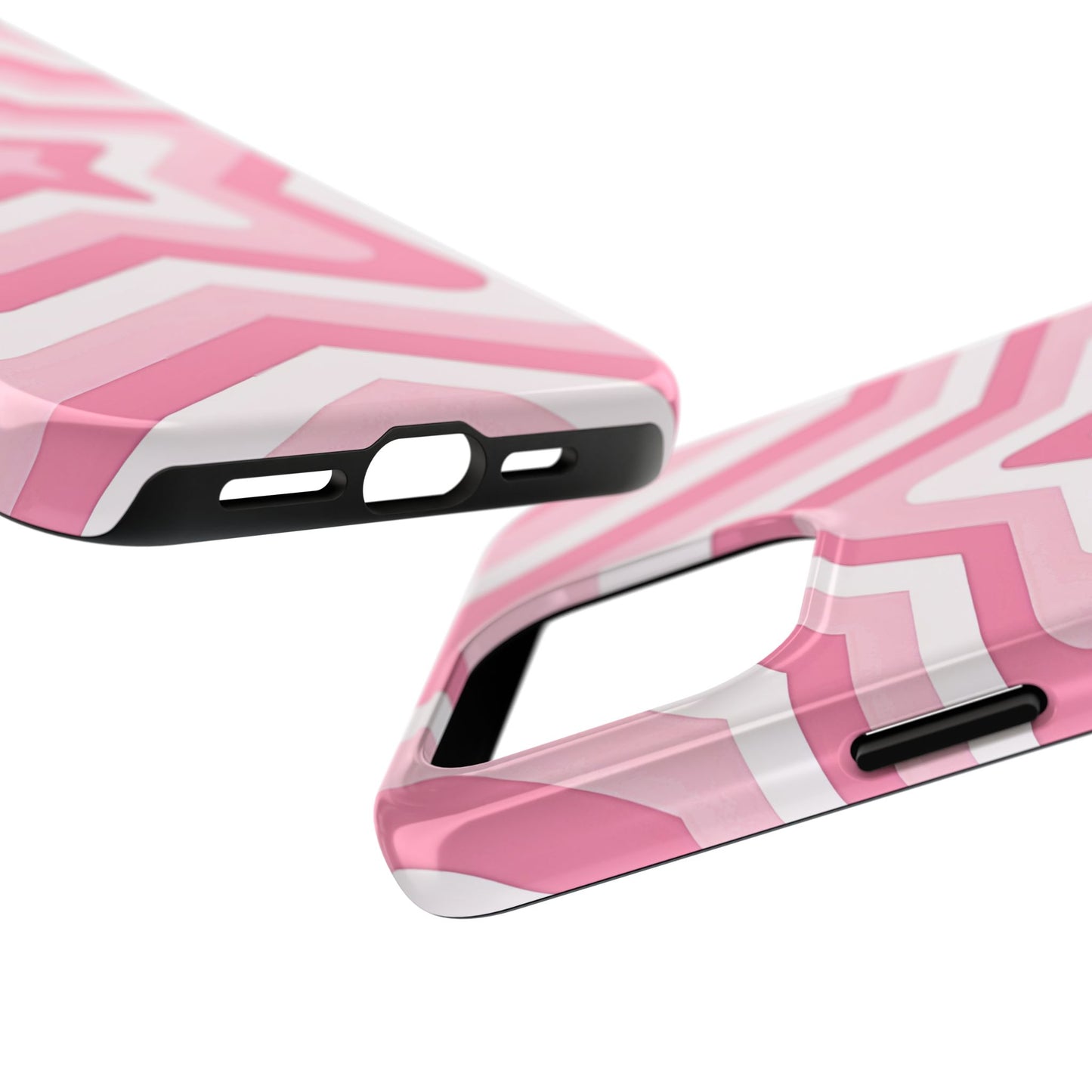 Pink Preppy Star Pattern Style Tough Phone Case | Aesthetic